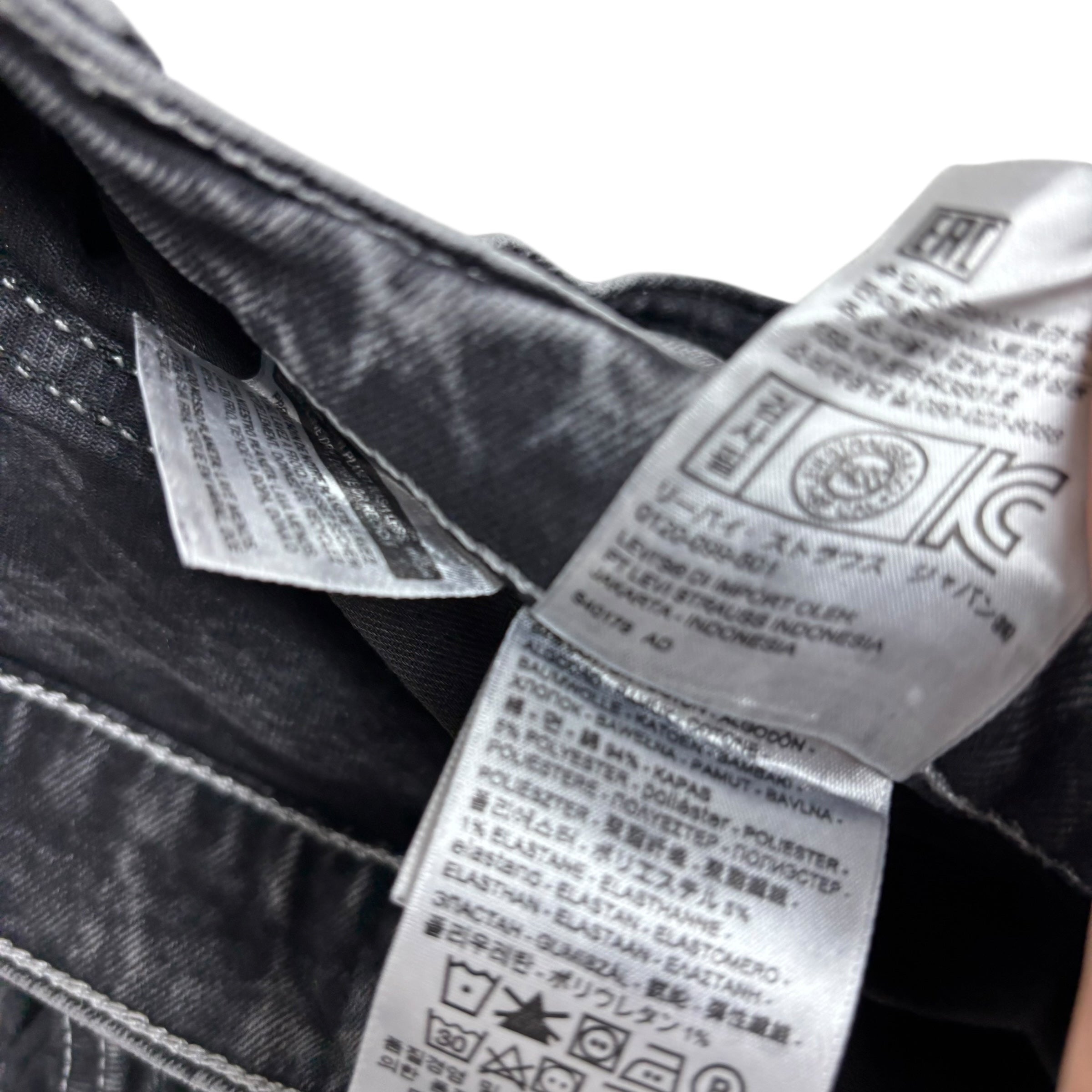 Levis 541 Jeans W32 L34 Mens Grey Athletic Tapered Fit Stretch Denim (E)