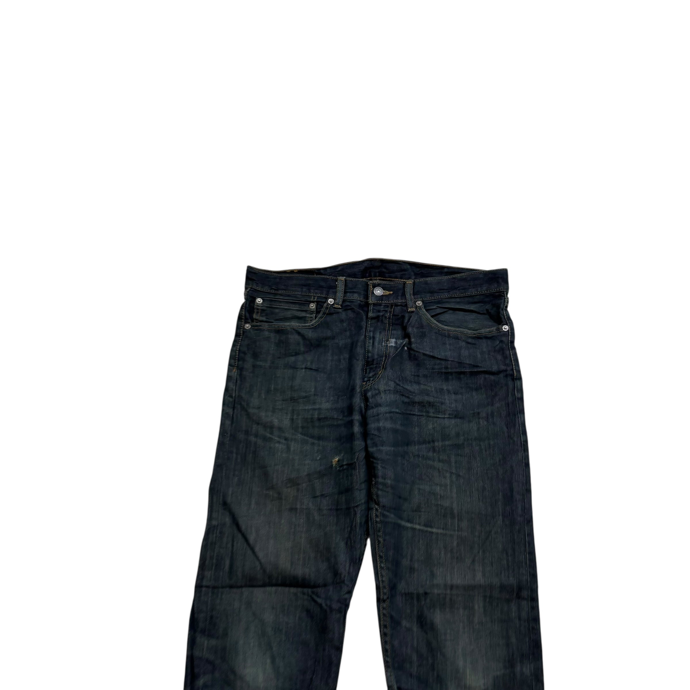 Levis 508 Jeans W34 L34 Mens Dark Blue Regular Tapered Fit Denim (F)