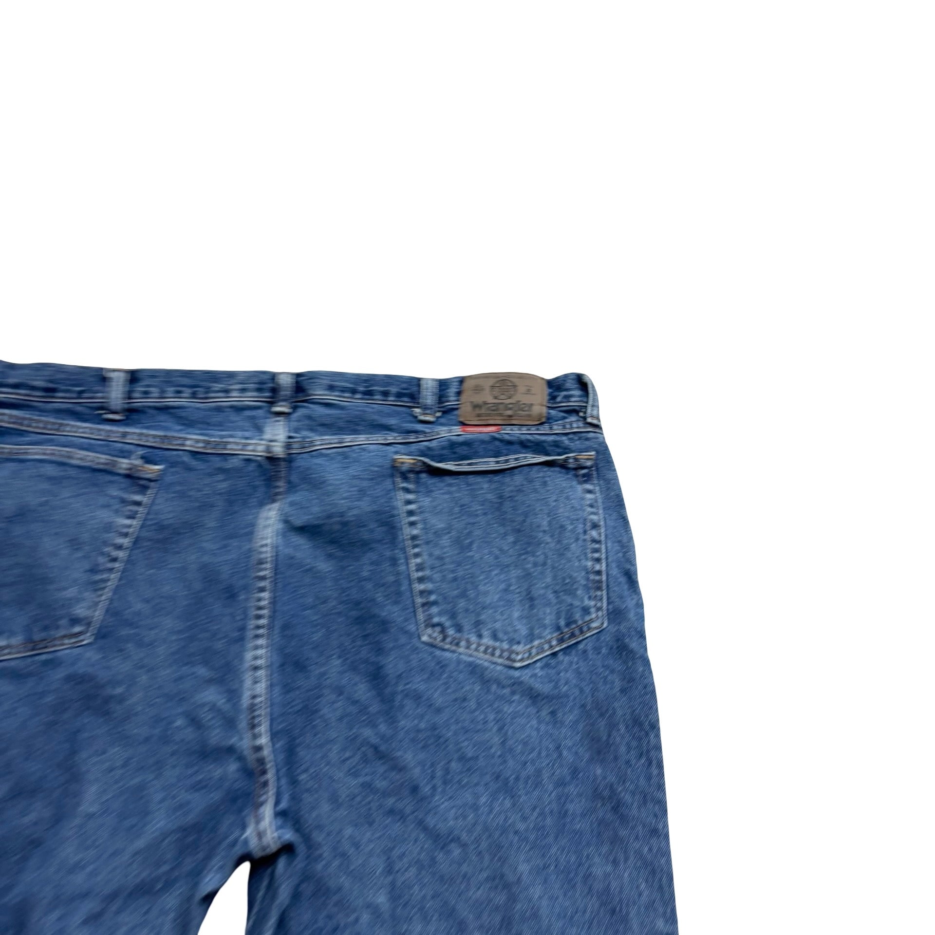 Wrangler Jeans W42 L29 Mens Mid Blue Regular Straight Fit Vintage USA Made (E)