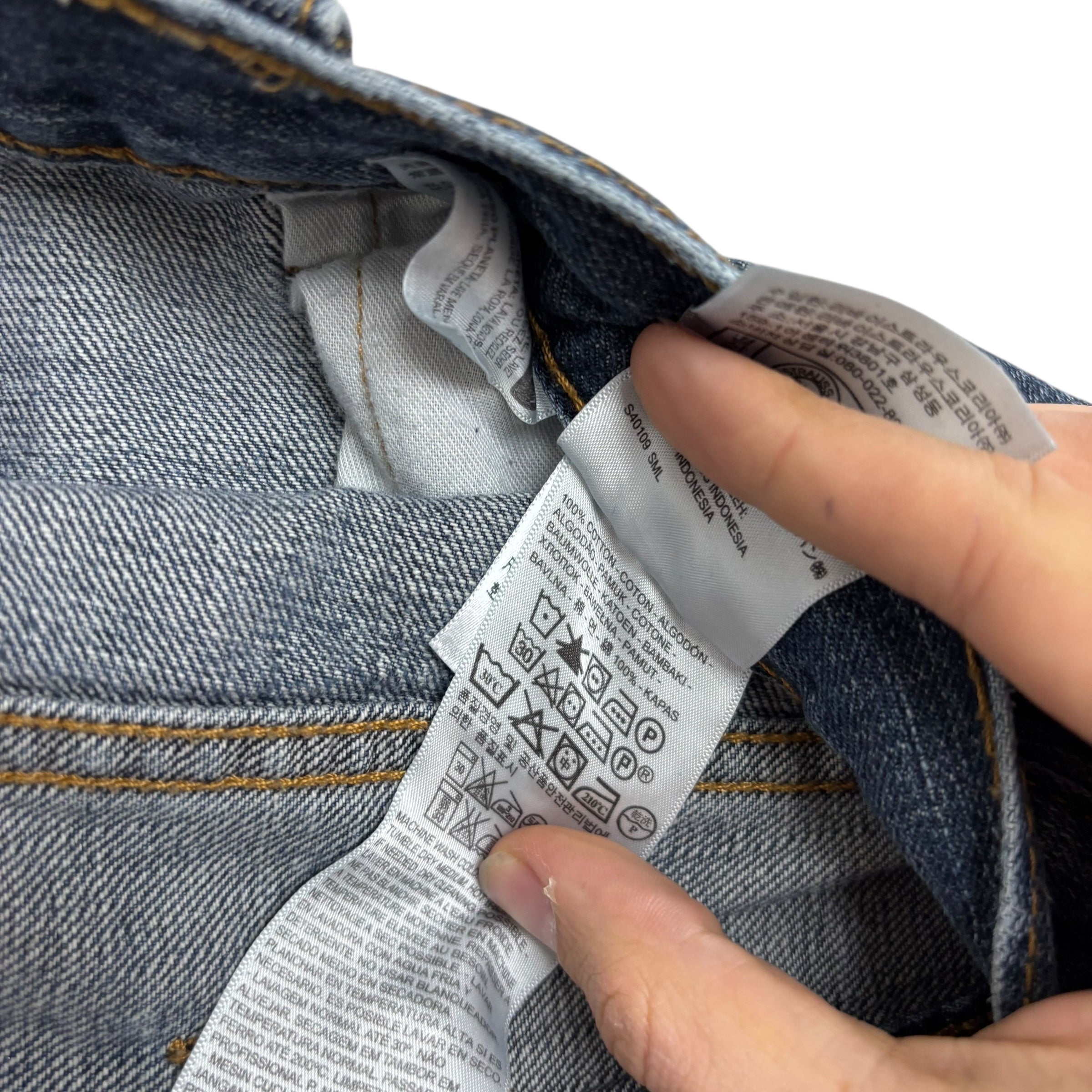 Levis 559 Jeans W46 L30 Mens Mid Blue Baggy Relaxed Straight Fit Denim (E)