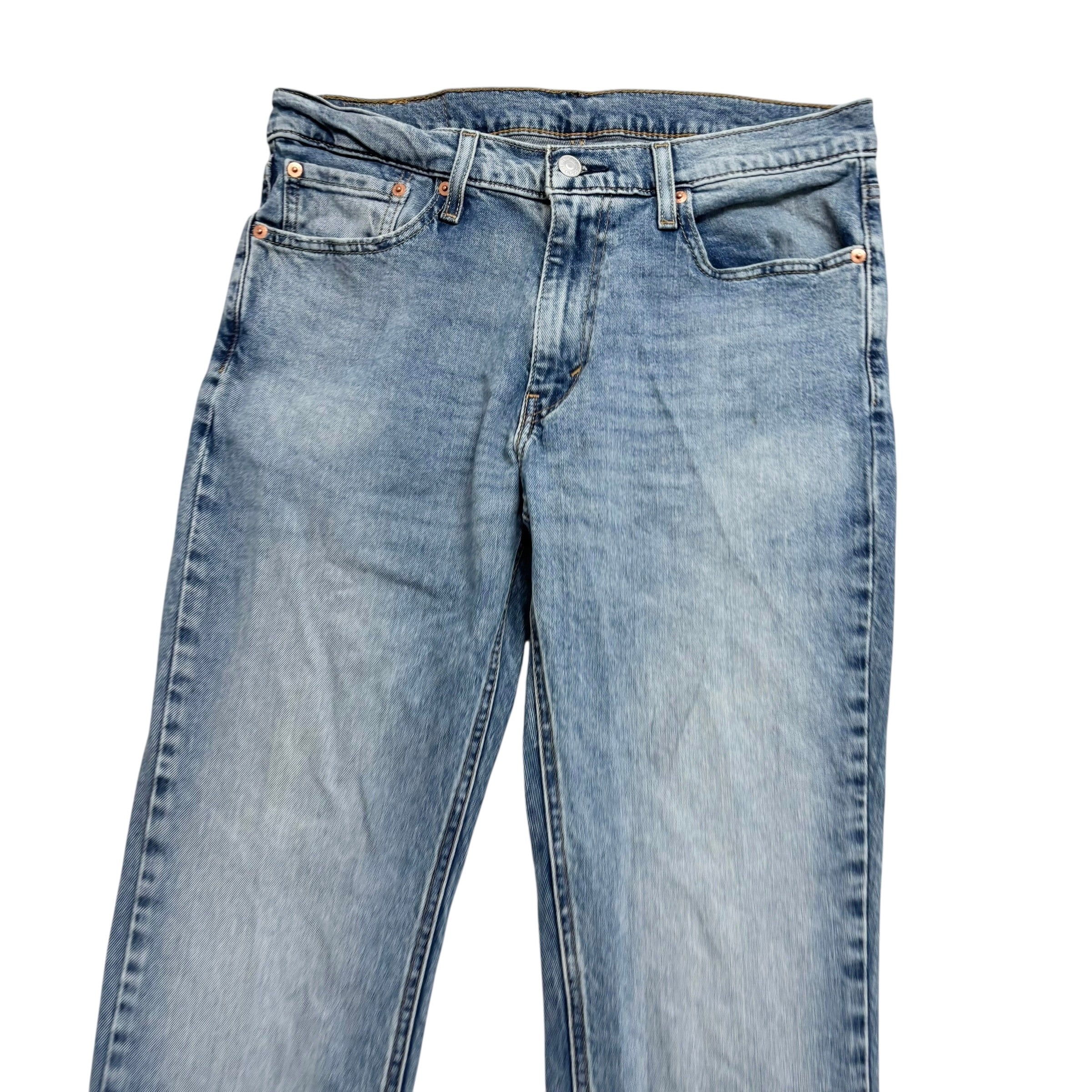 Levis 541 Jeans W32 L30 Mens Mid Blue Athletic Tapered Fit Stretch Denim