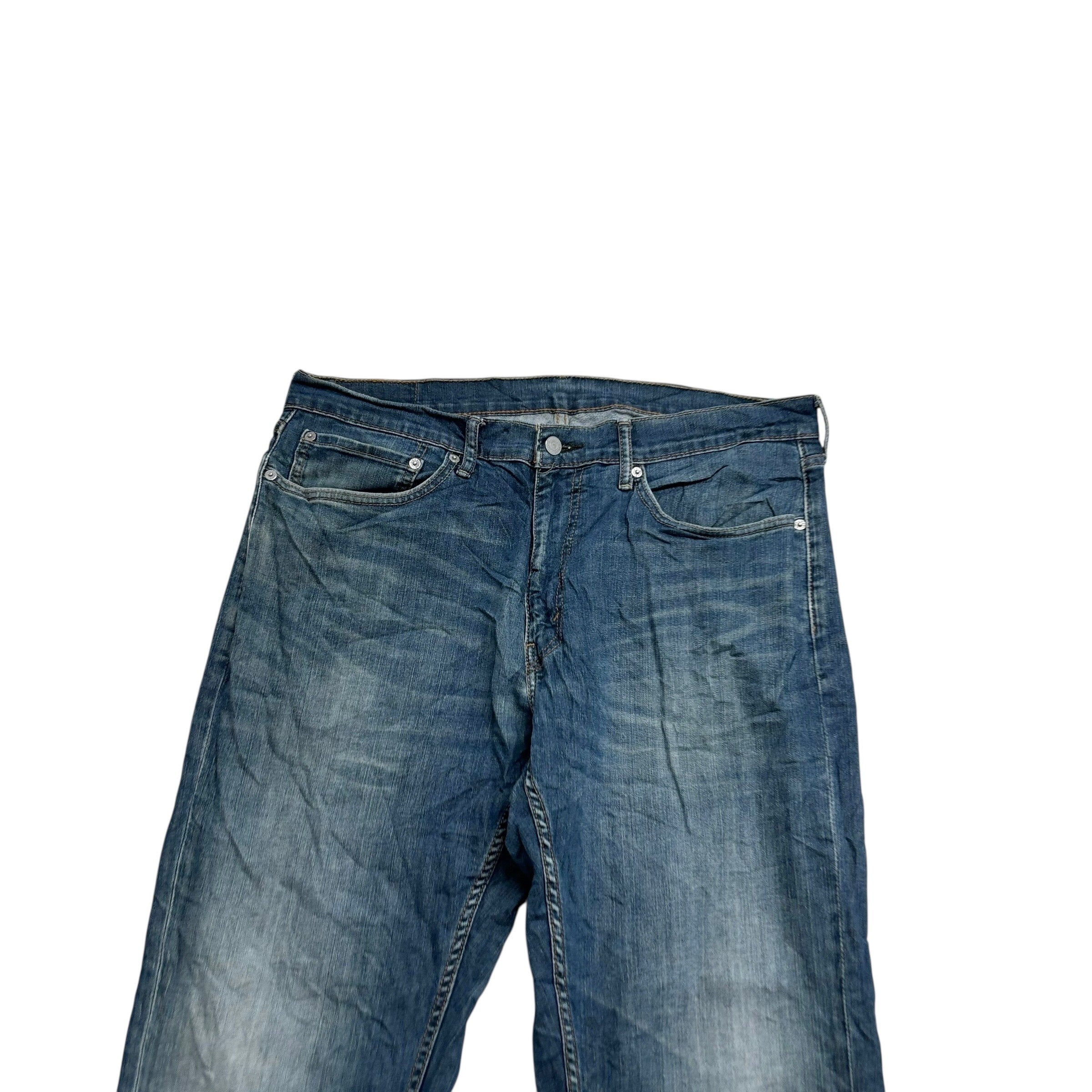 Levis 559 Jeans W36 L34 Mens Dark Blue Baggy Relaxed Straight Fit Stretch Denim