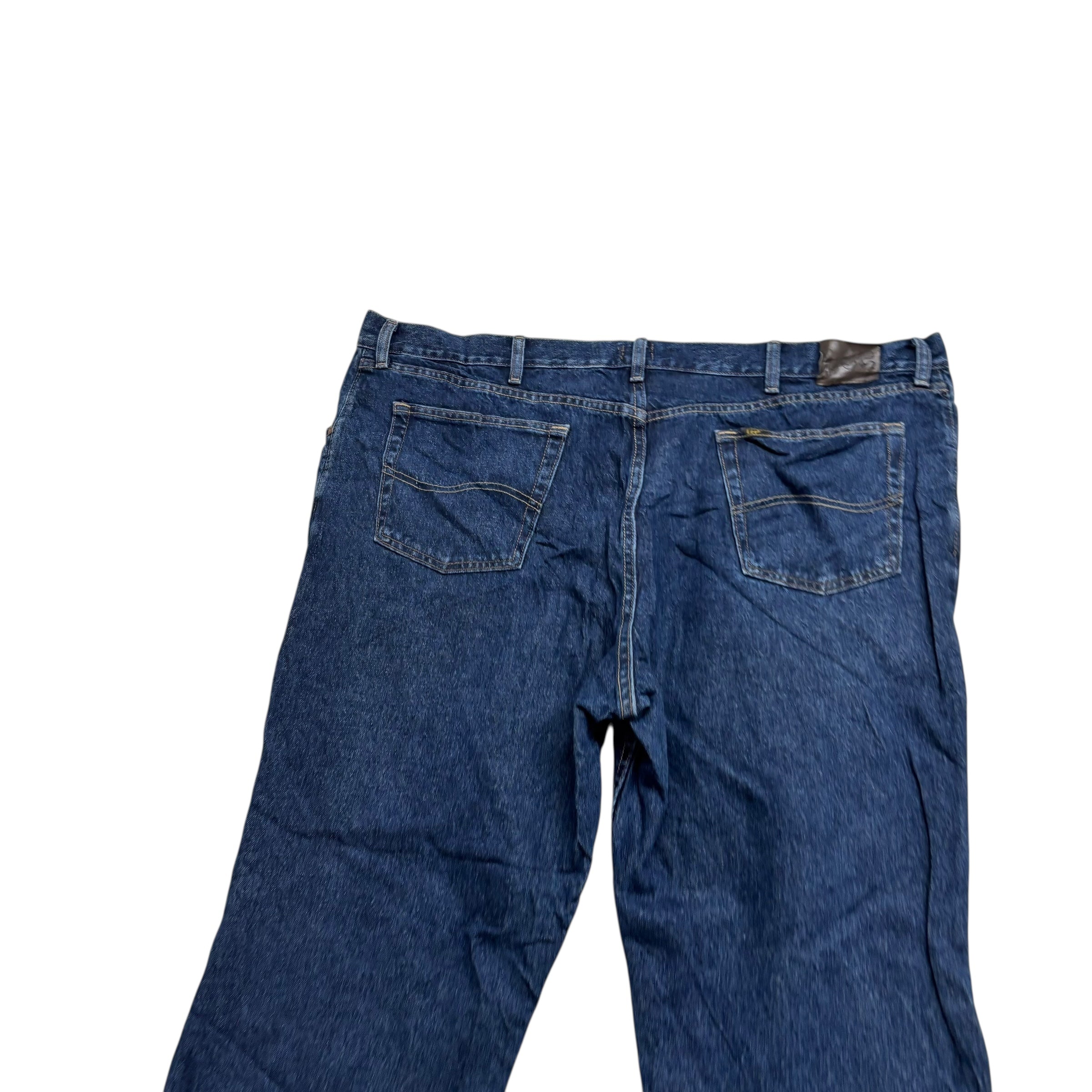 Lee Jeans W48 L30 Mens Dark Blue Regular Straight Fit Denim (E)