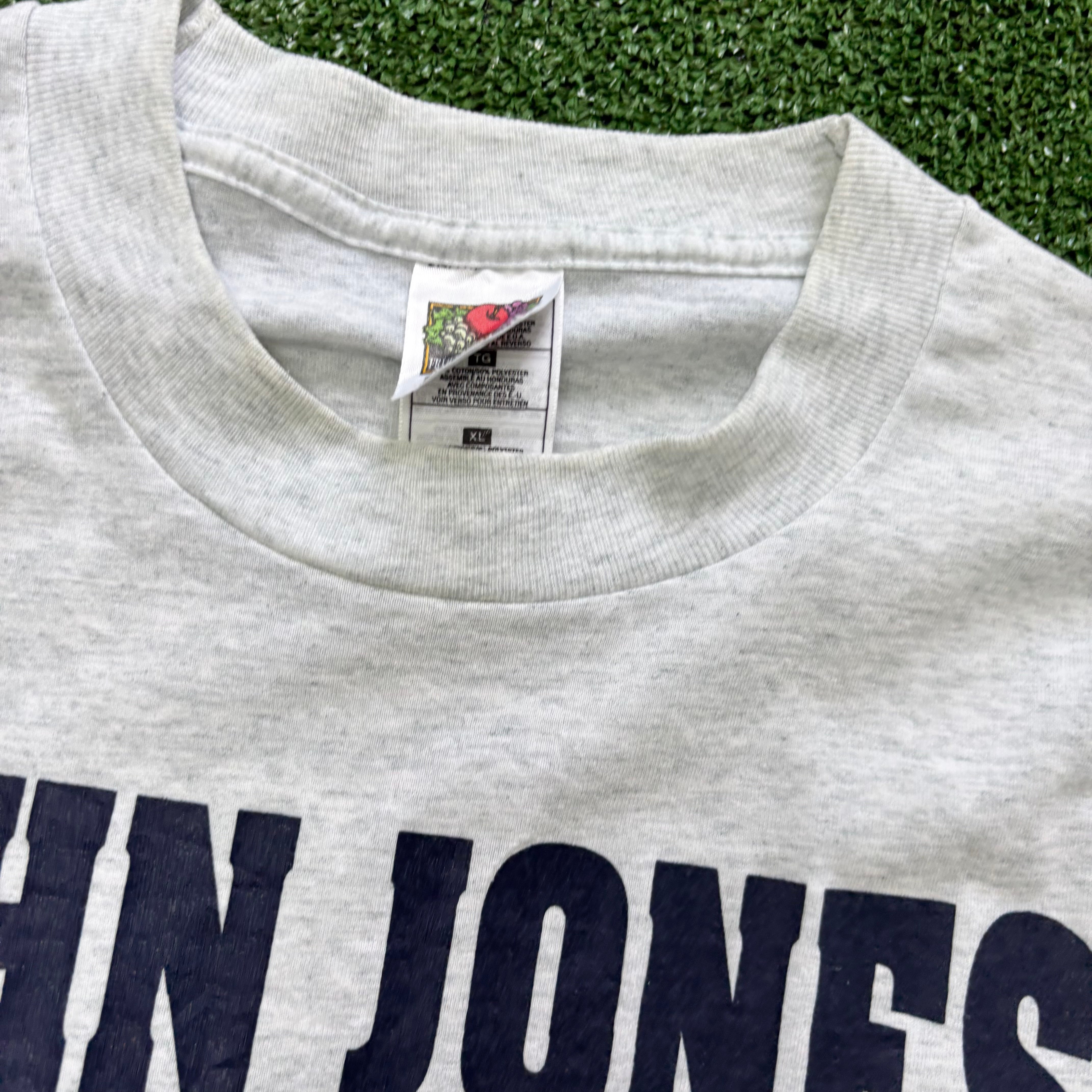 Vintage T Shirt Mens XL Grey Single Stitch Graphic Print 90s USA