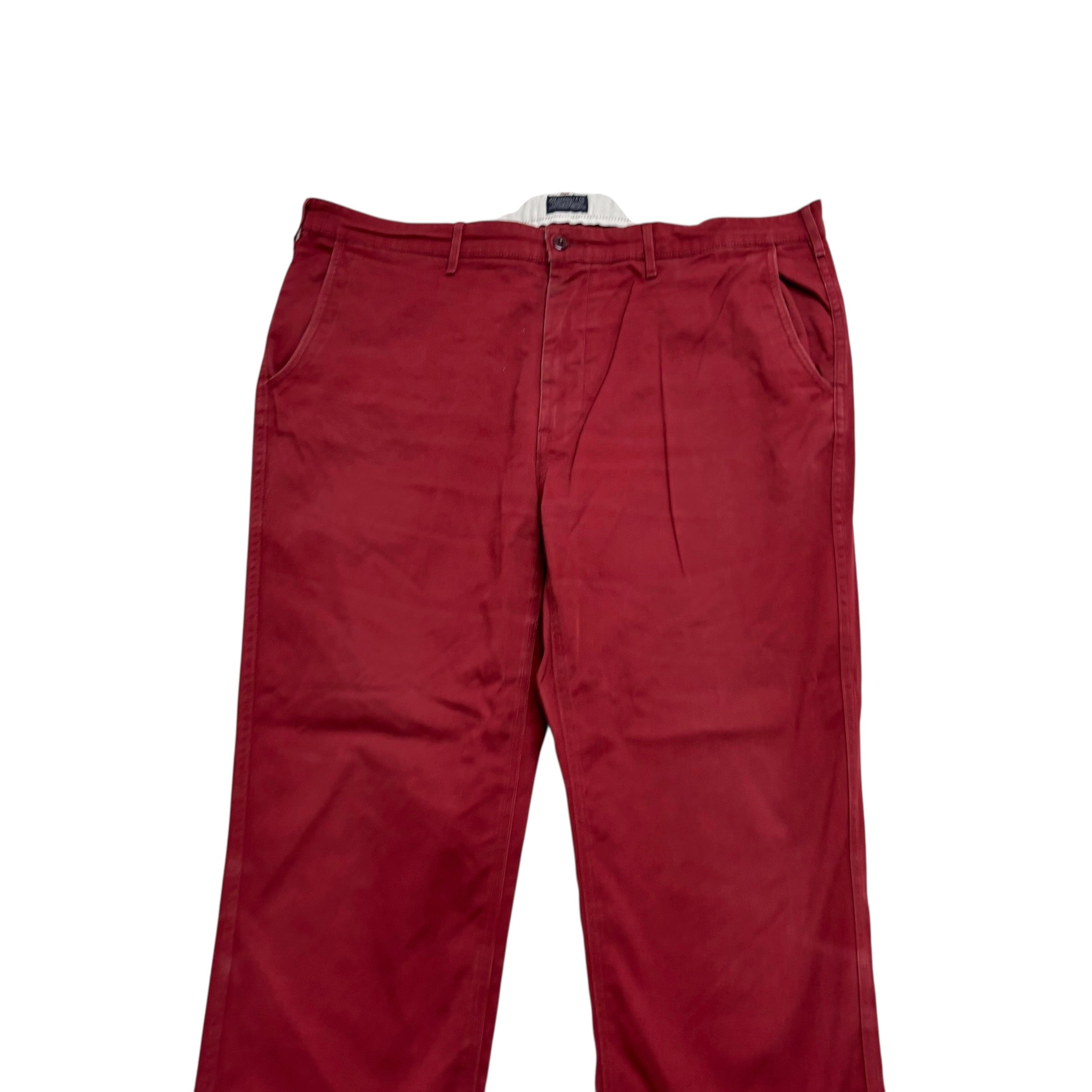 Levis Chino Trousers W40 L32 Mens Red Regular Tapered Fit Stretch Pants