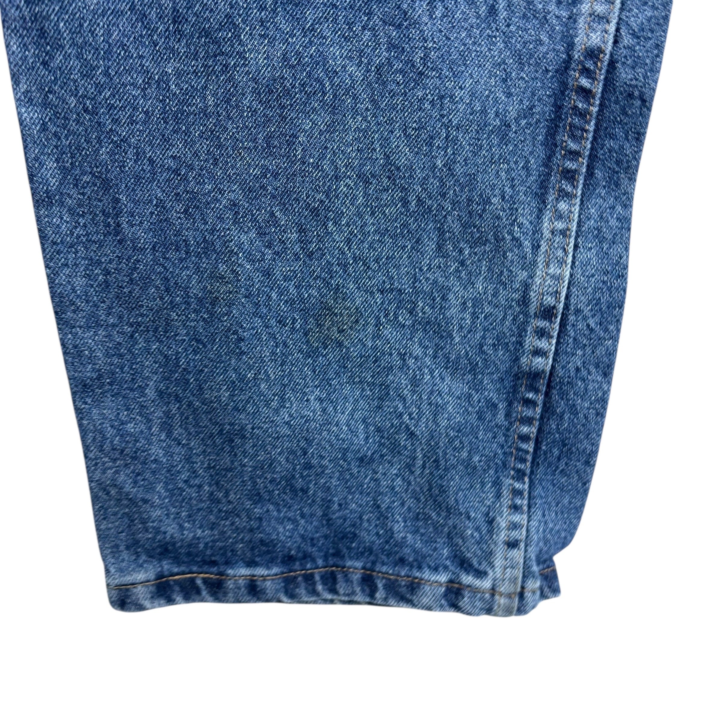 Wrangler Jeans W40 L30 Mens Mid Blue Regular Straight Fit Denim