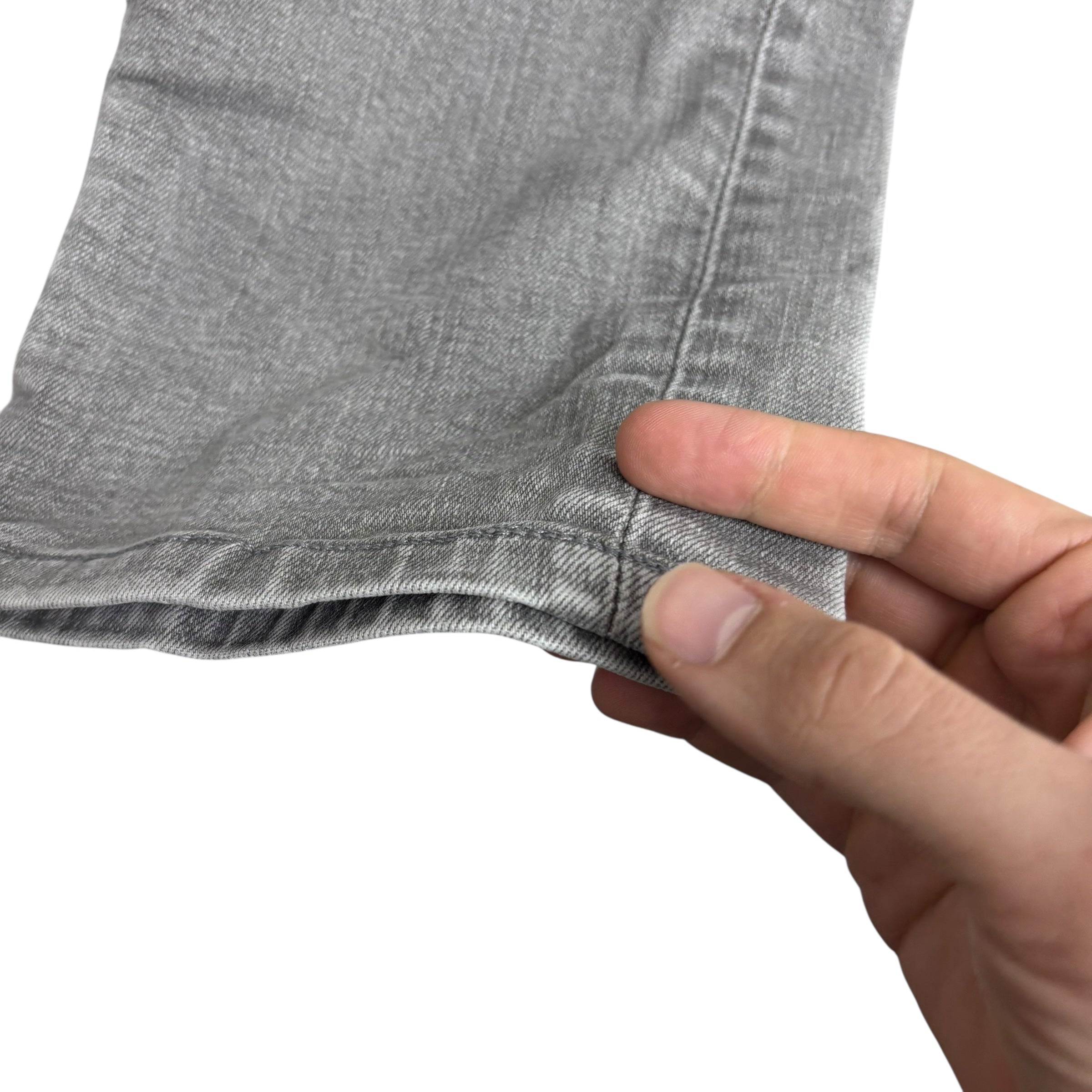 Levis 513 Jeans W30 L31 Mens Grey Slim Straight Fit Stretch Denim