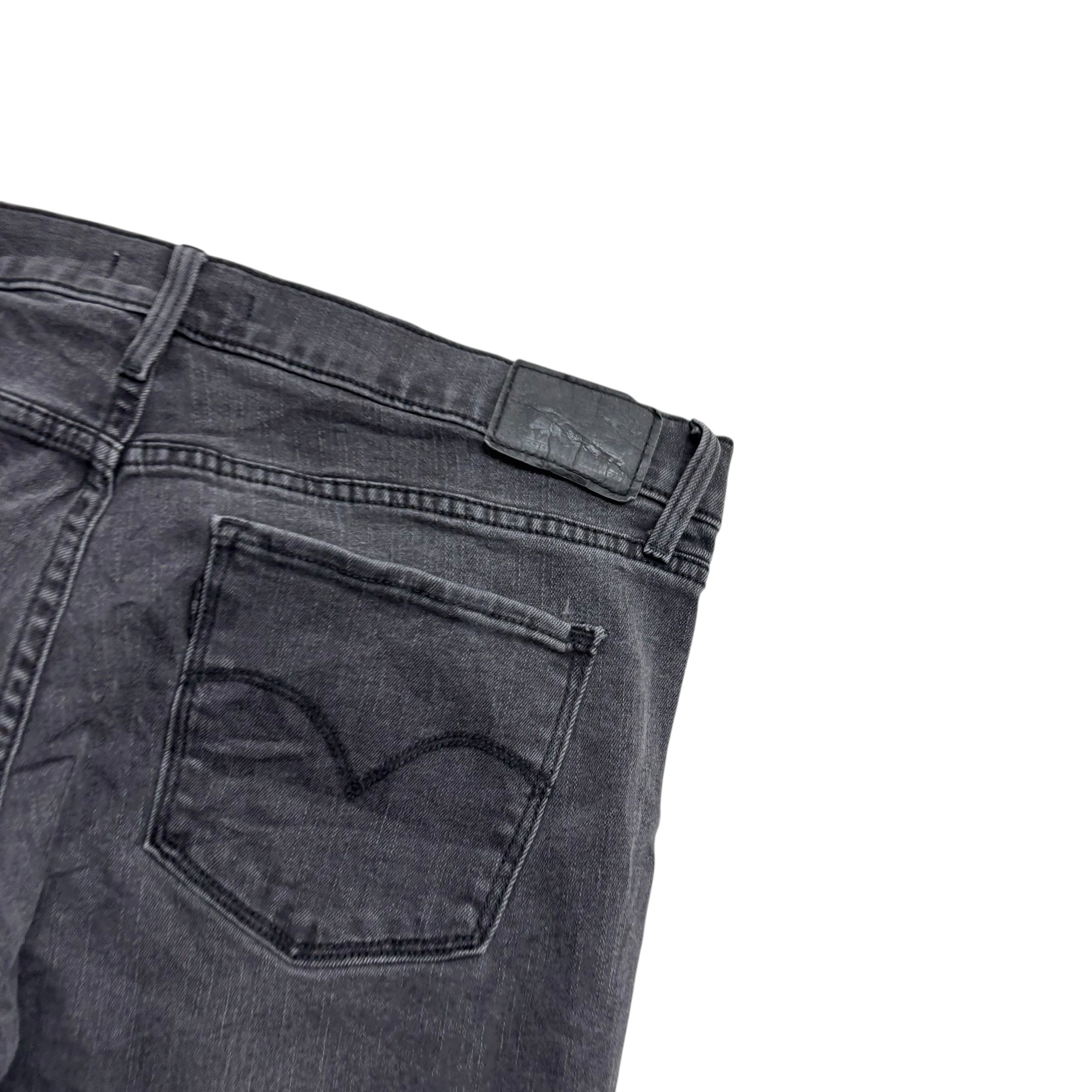 Levis 314 Jeans W34 L32 Womens Black Shaping Straight Fit Stretch Denim
