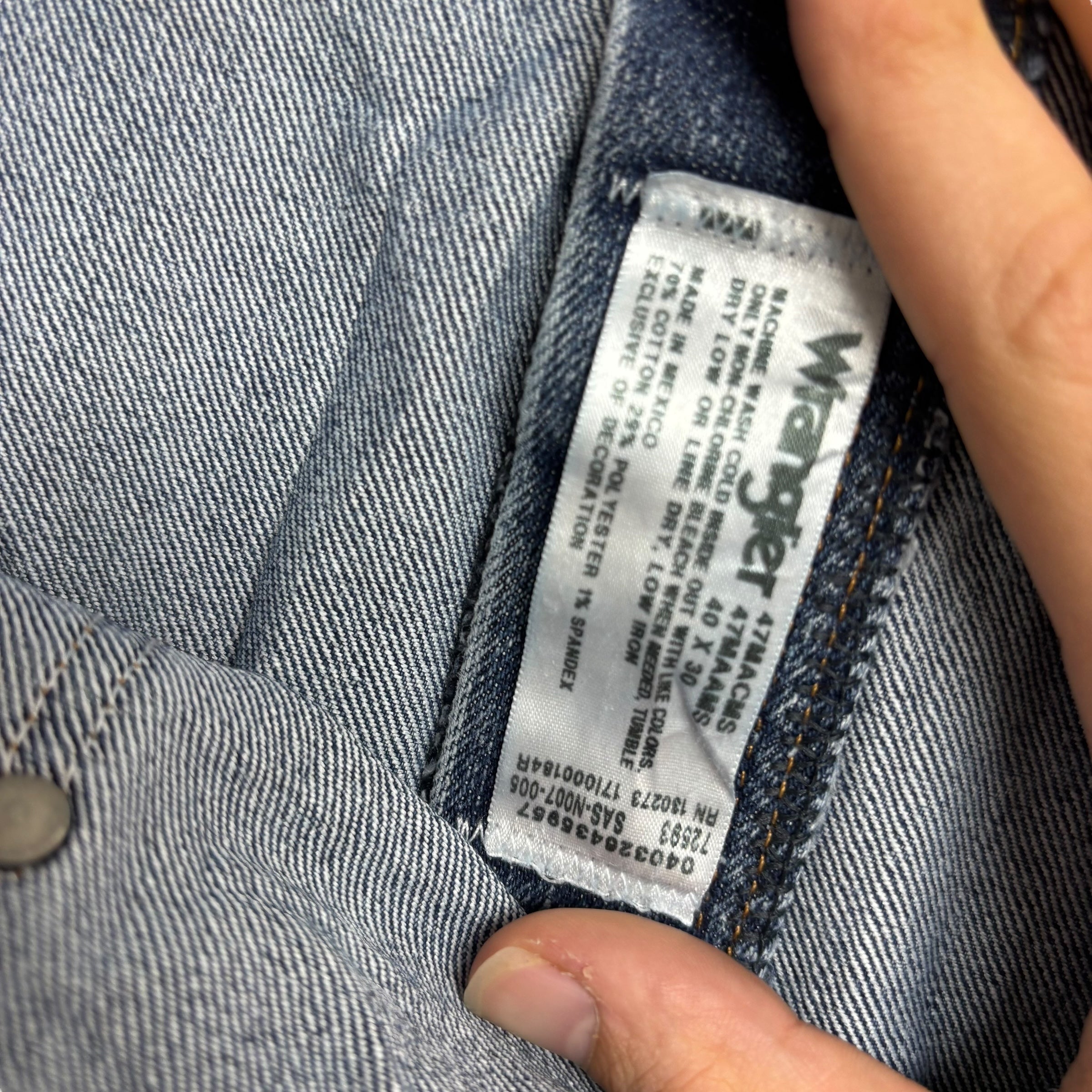 Wrangler Jeans Cowboy Cut W40 L30 Mens Mid Blue Advanced Comfort Stretch (E)