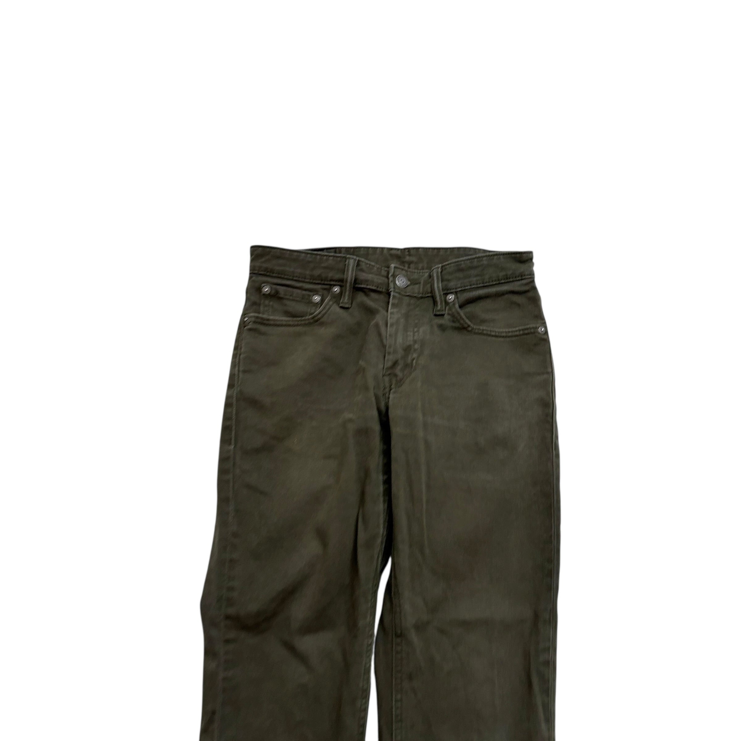 Levis 511 Commuter Jeans W29 L26 Mens Green Slim Fit Stretch Denim