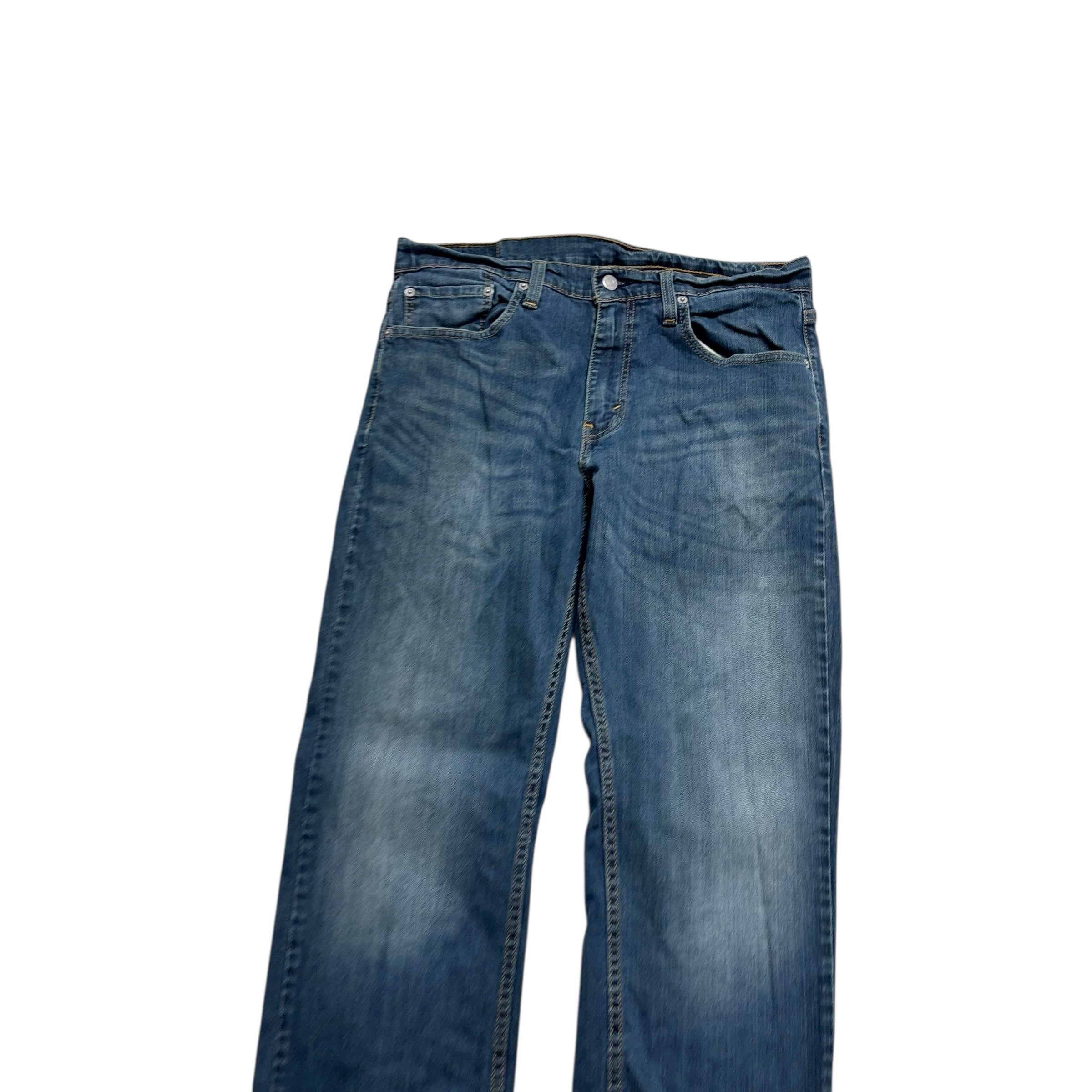 Levis 559 Jeans W33 L32 Mens Blue Regular Straight Fit Stretch Denim