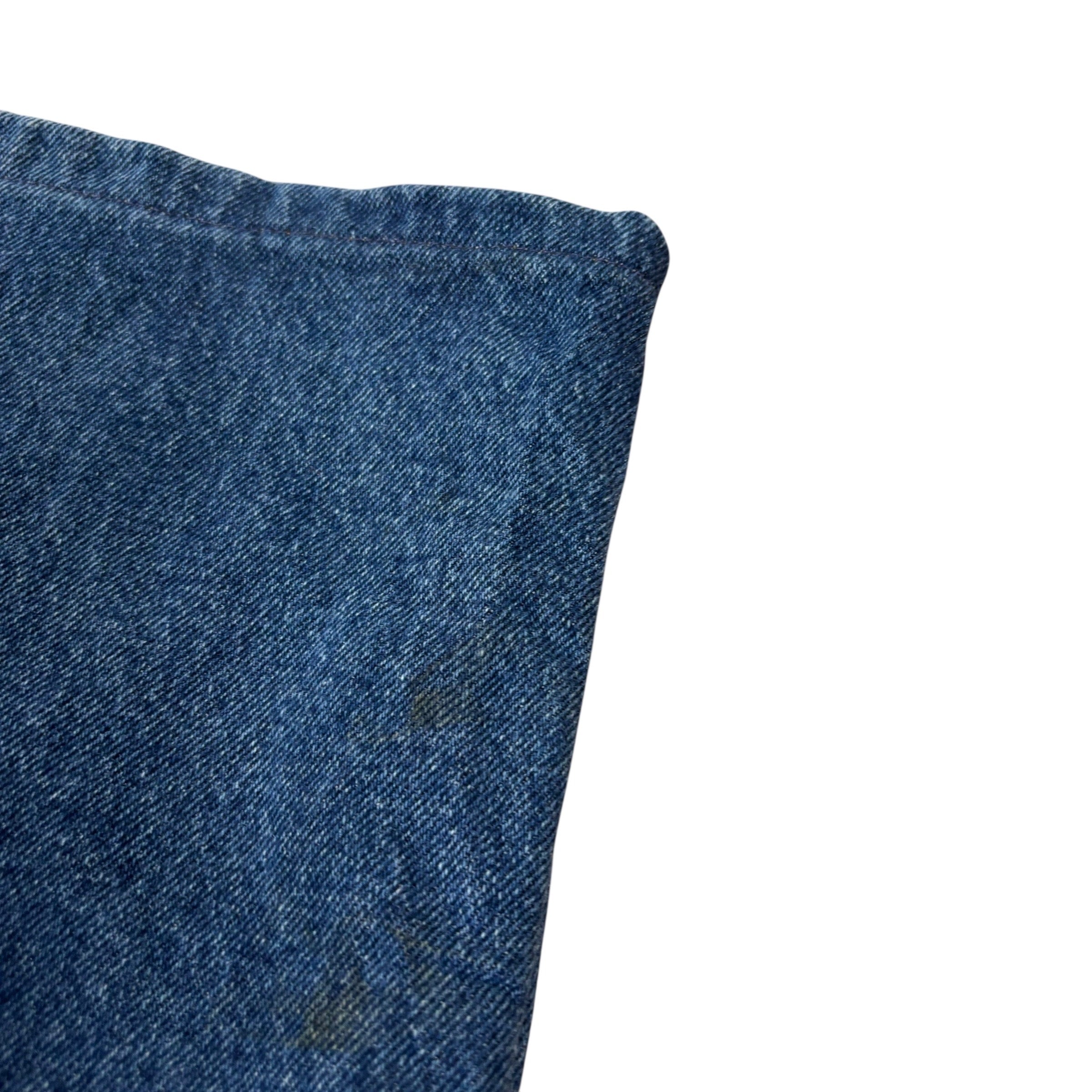 Wrangler Jeans W52 L28 Mens Mid Blue Relaxed Straight Fit Denim