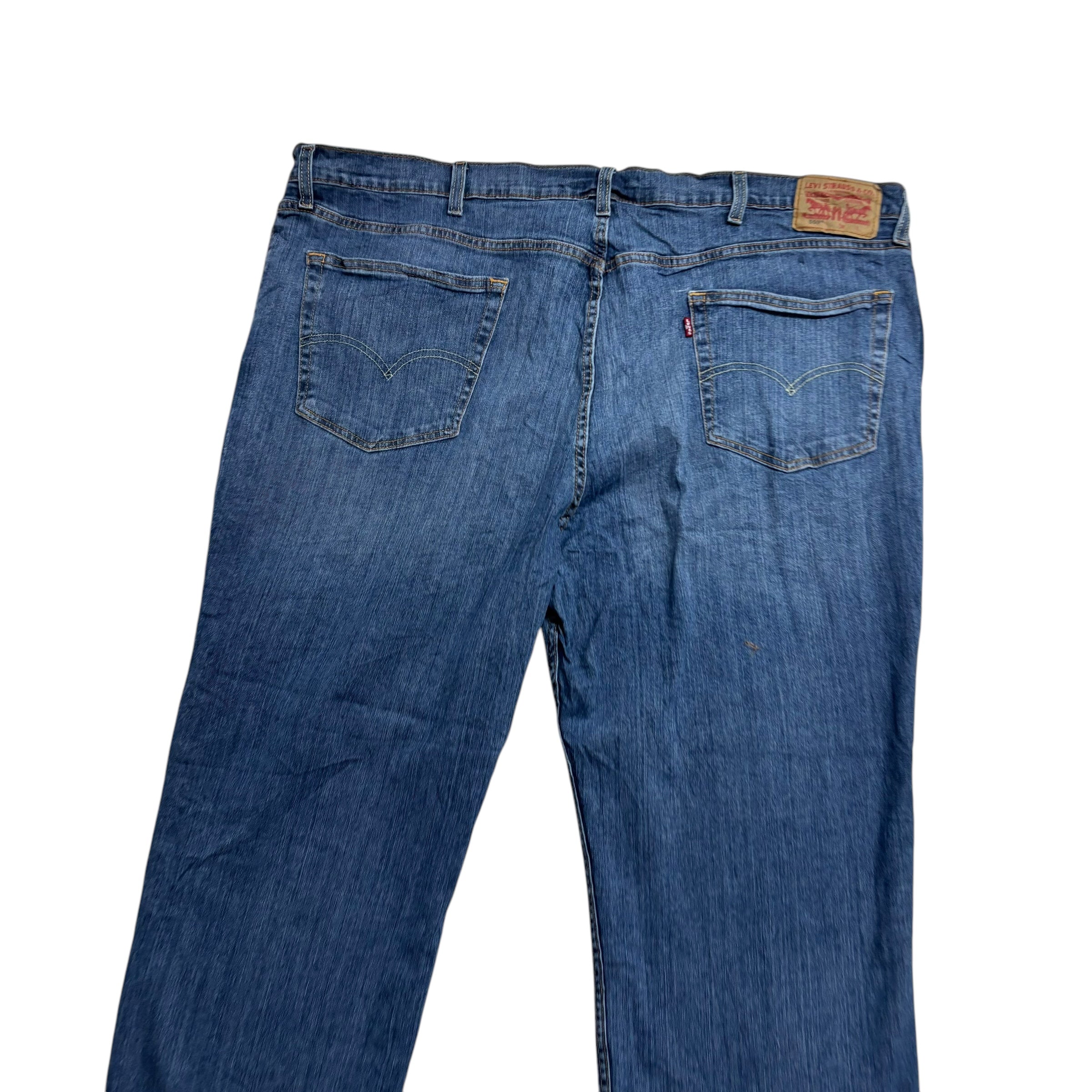 Levis 559 Jeans W48 L30 Mens Mid Blue Baggy Relaxed Straight Stretch Denim (E)