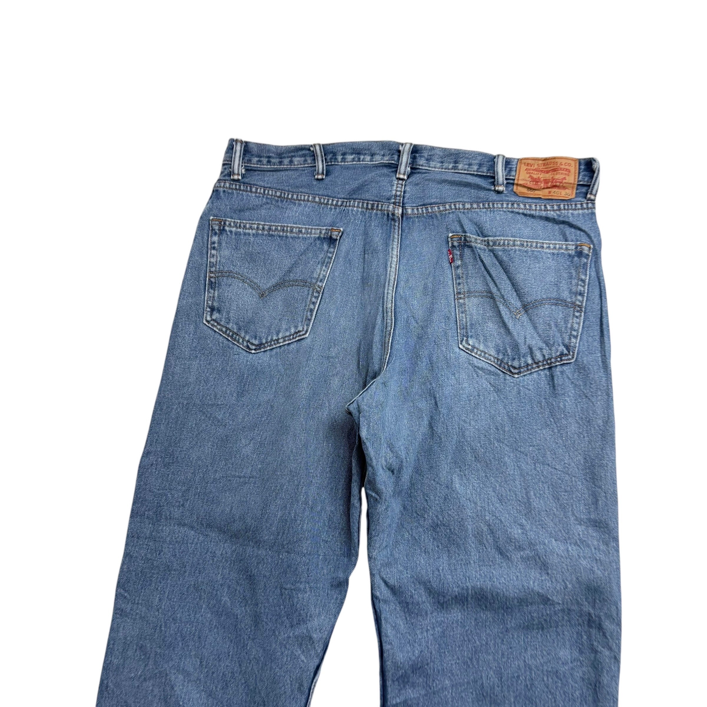 Levis 550 Jeans W40 L30 Mens Mid Blue Baggy Relaxed Straight Vintage Denim (E)