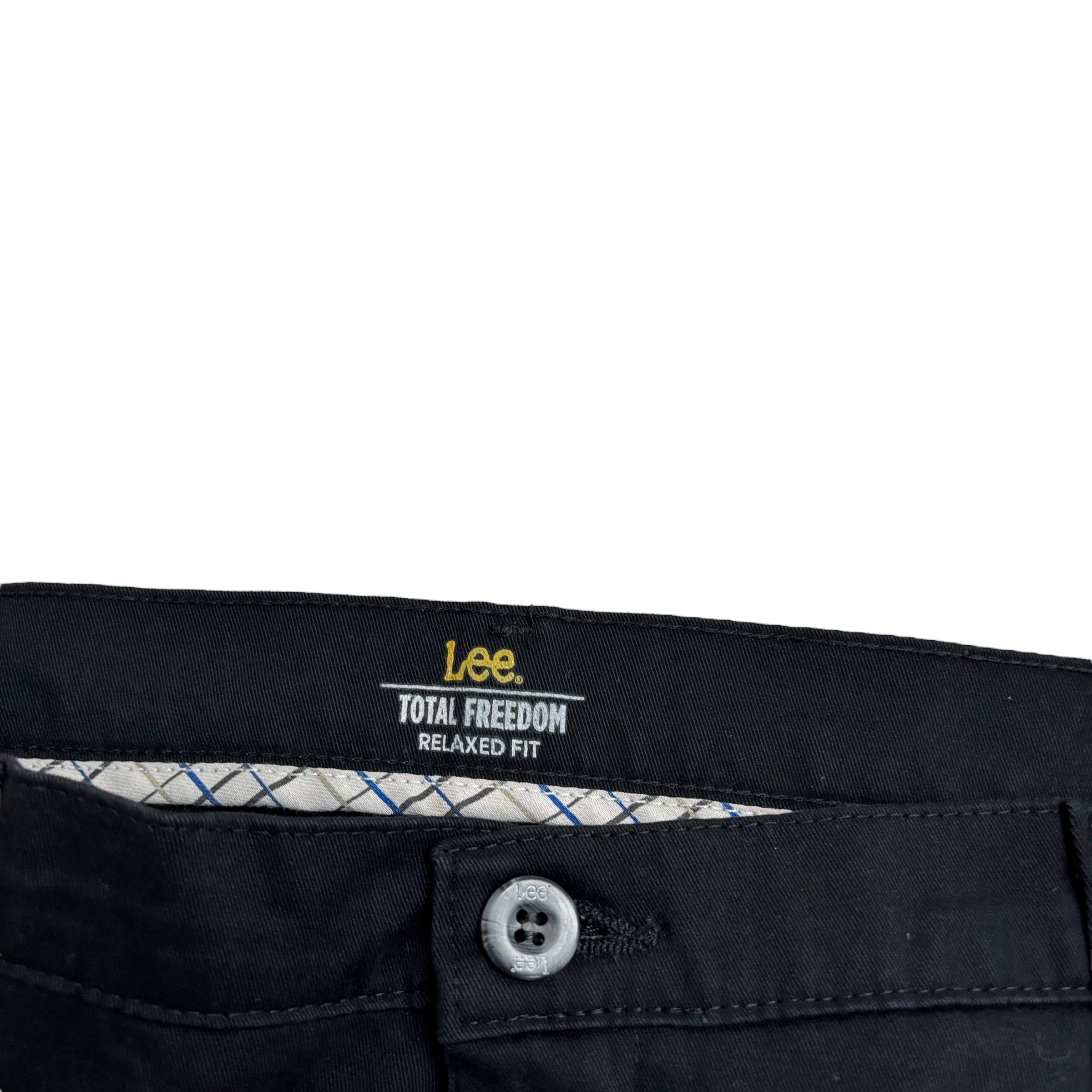 Lee Trousers W36 L30 Mens Black Relaxed Fit Total Freedom Pants (E)