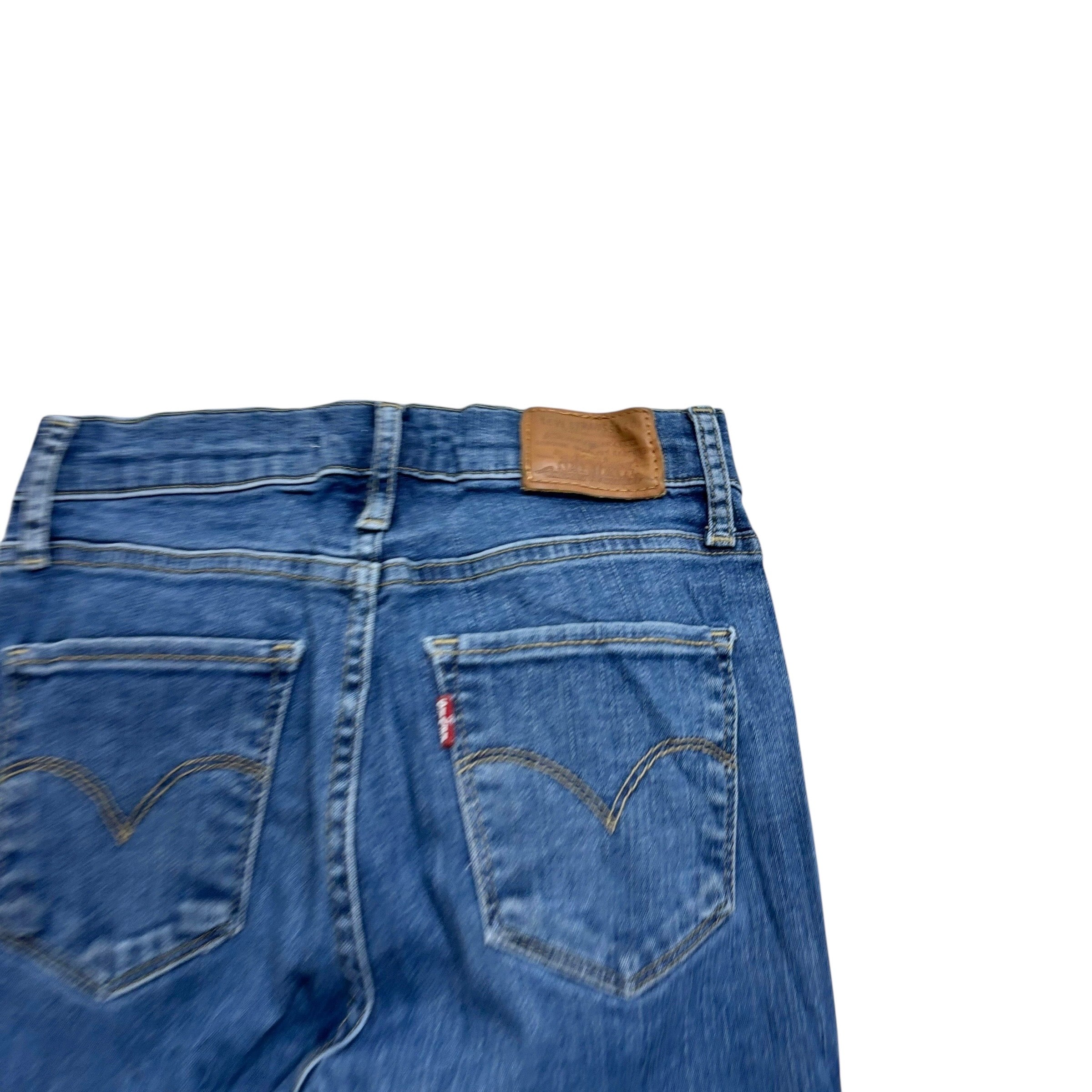 Levis 720 Jeans W23 L30 Womens High Rise Super Skinny Mid Blue Stretch (E)