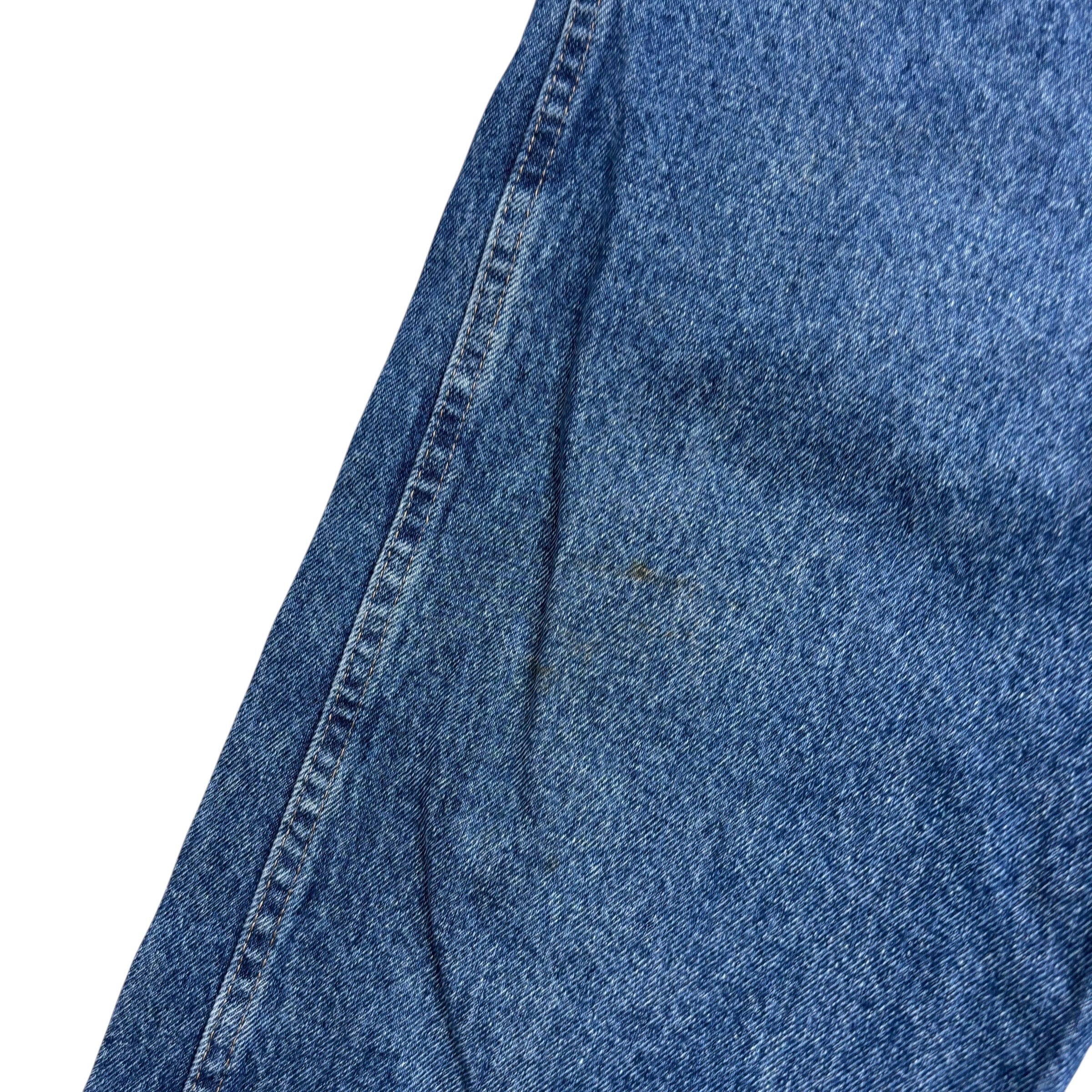 Wrangler Jeans W40 L30 Mens Mid Blue Regular Straight Fit Denim