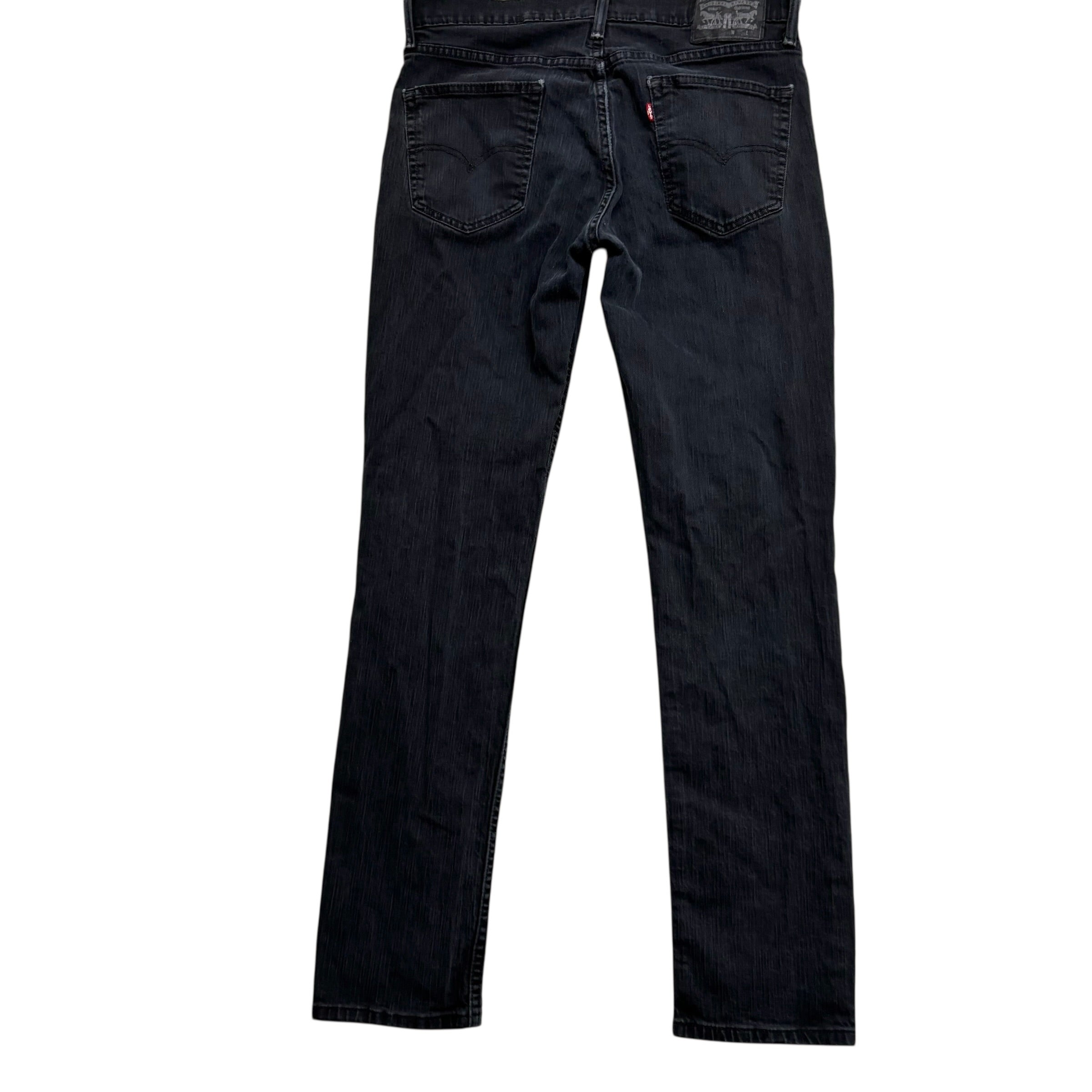 Levis 511 Jeans W34 L32 Mens Black Slim Fit Stretch Vintage Denim