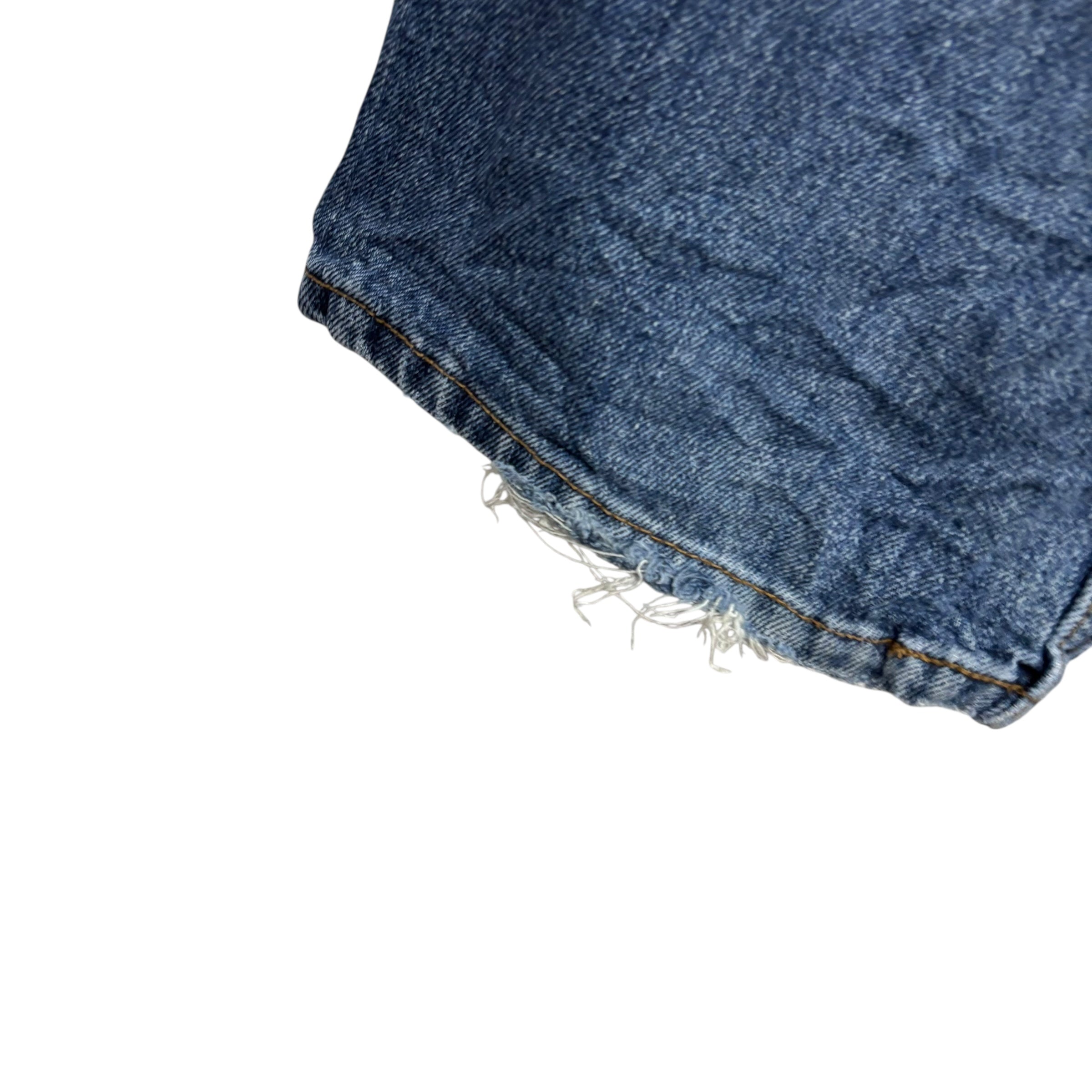 Levis Signature Jeans W38 L30 Mens Mid Blue Relaxed Straight Fit Vintage (F)