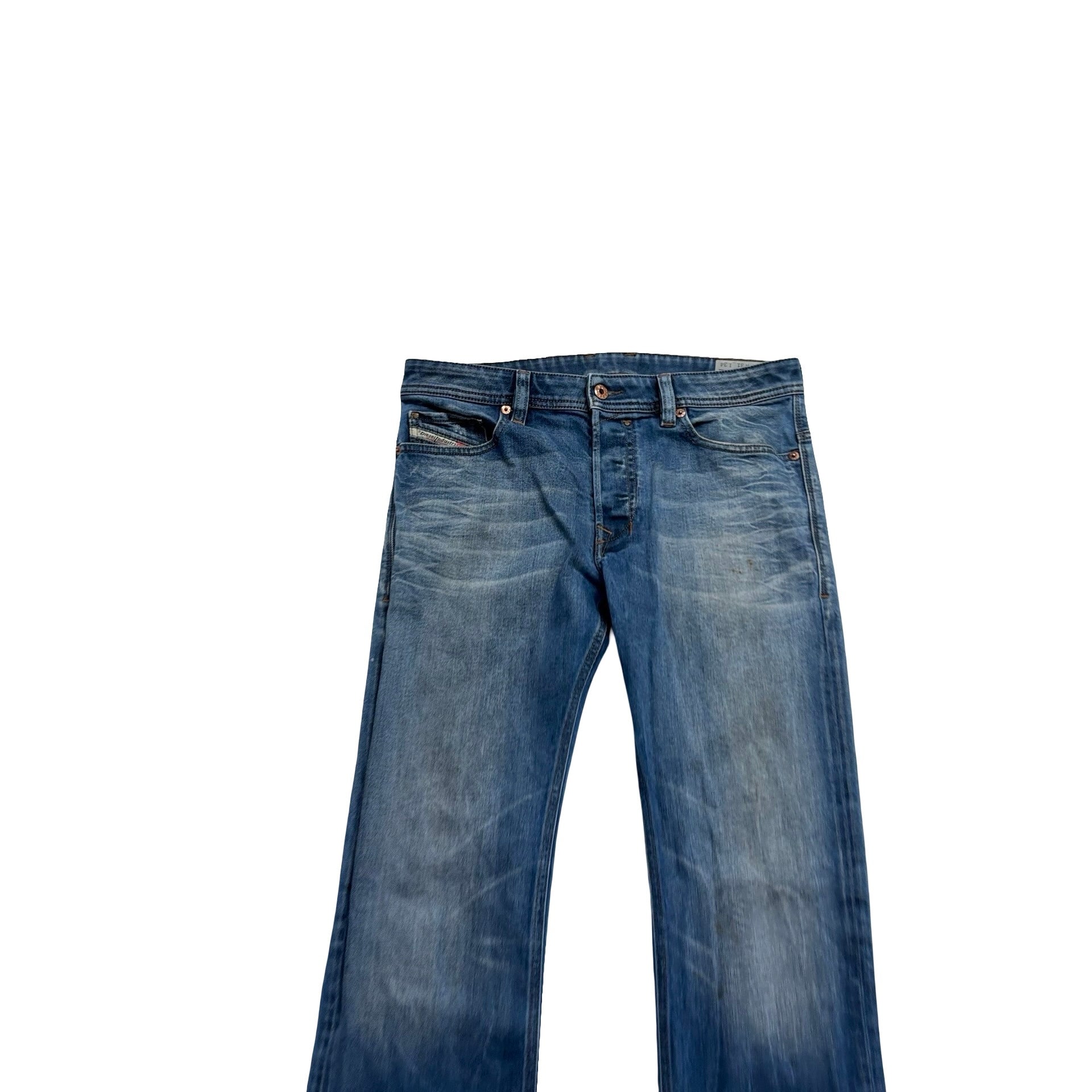 Diesel Safado Jeans W31 L30 Mens Mid Blue Slim Straight Fit Stretch Denim (F)