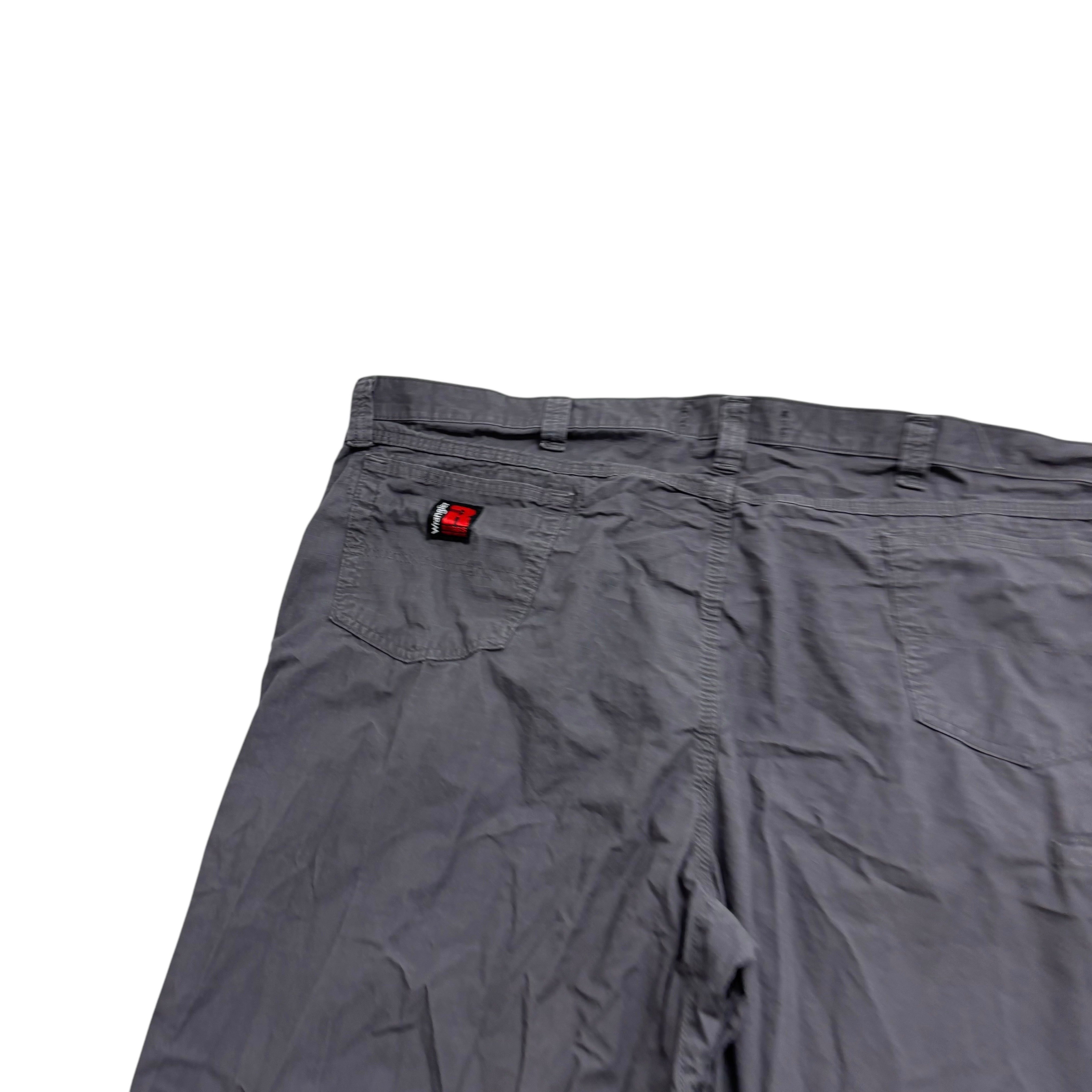 Wrangler Carpenter Pants W46 L32 Mens Grey Relaxed Straight Fit Trousers (E)