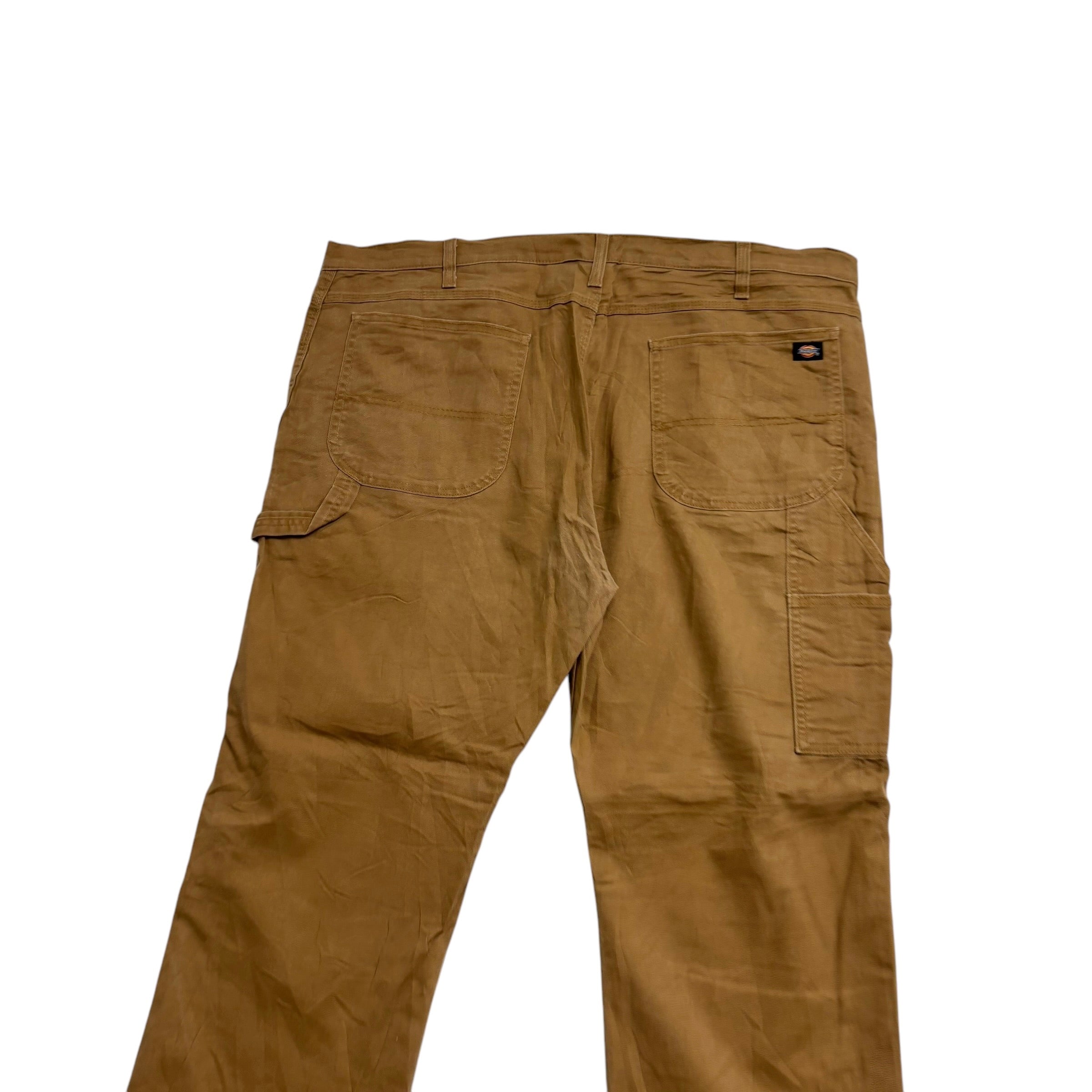 Dickies Carpenter Pants W44 L32 Mens Tan Relaxed Straight Fit Trousers Jeans