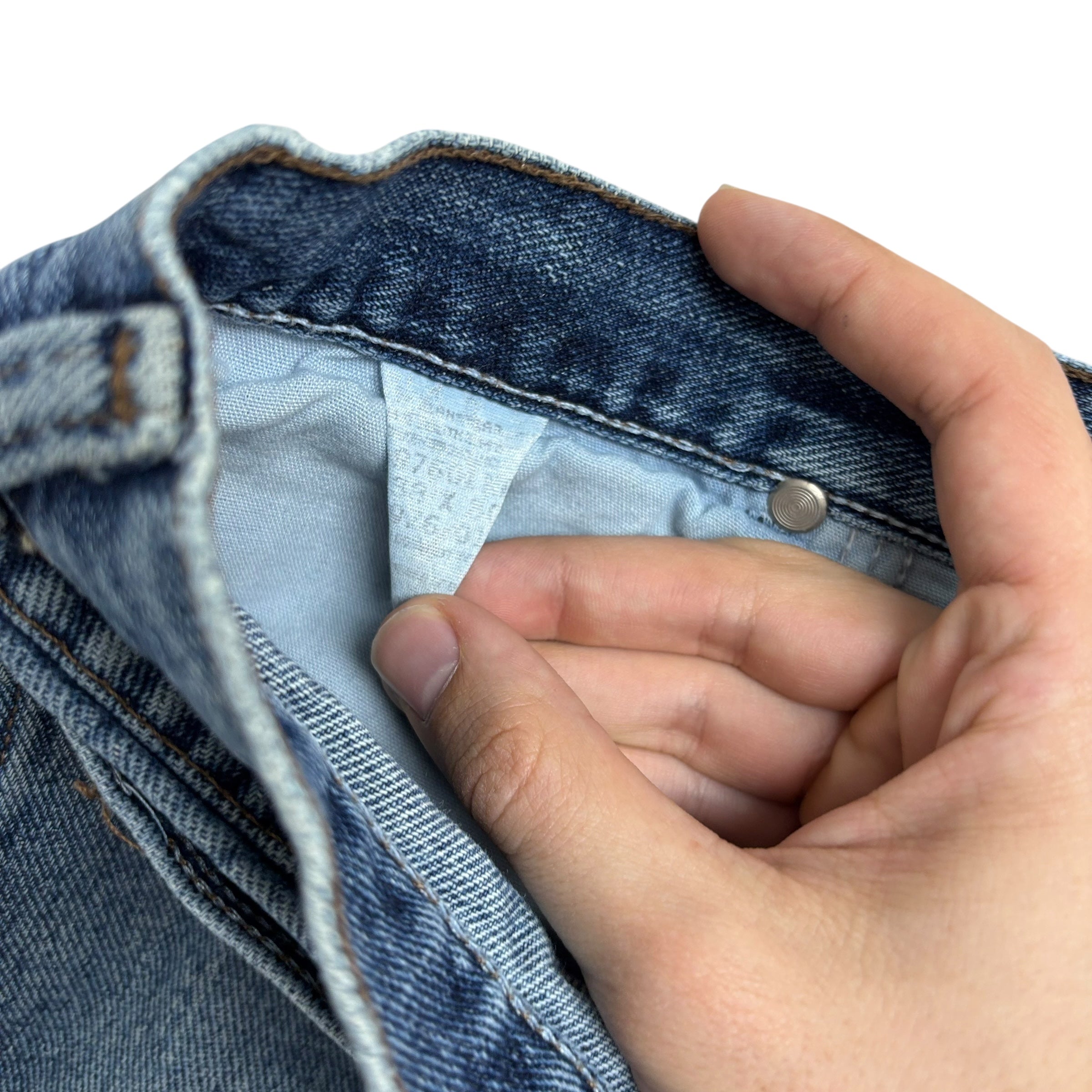 Wrangler Jeans W36 L30 Mens Mid Blue Relaxed Tapered Fit Vintage Denim (F)