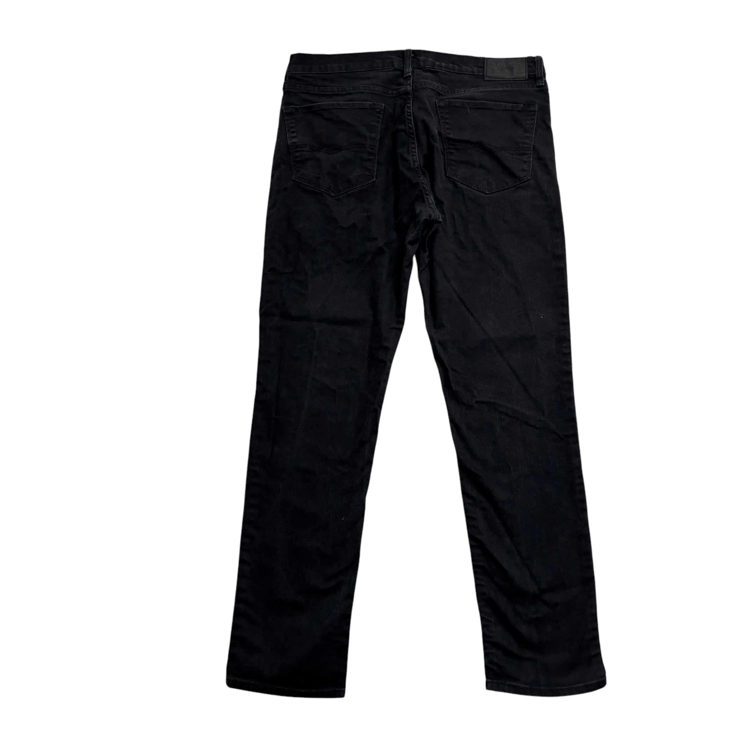 Levis 216 Denizen Jeans W36 L32 Mens Black Skinny Fit Stretch Denim (E)
