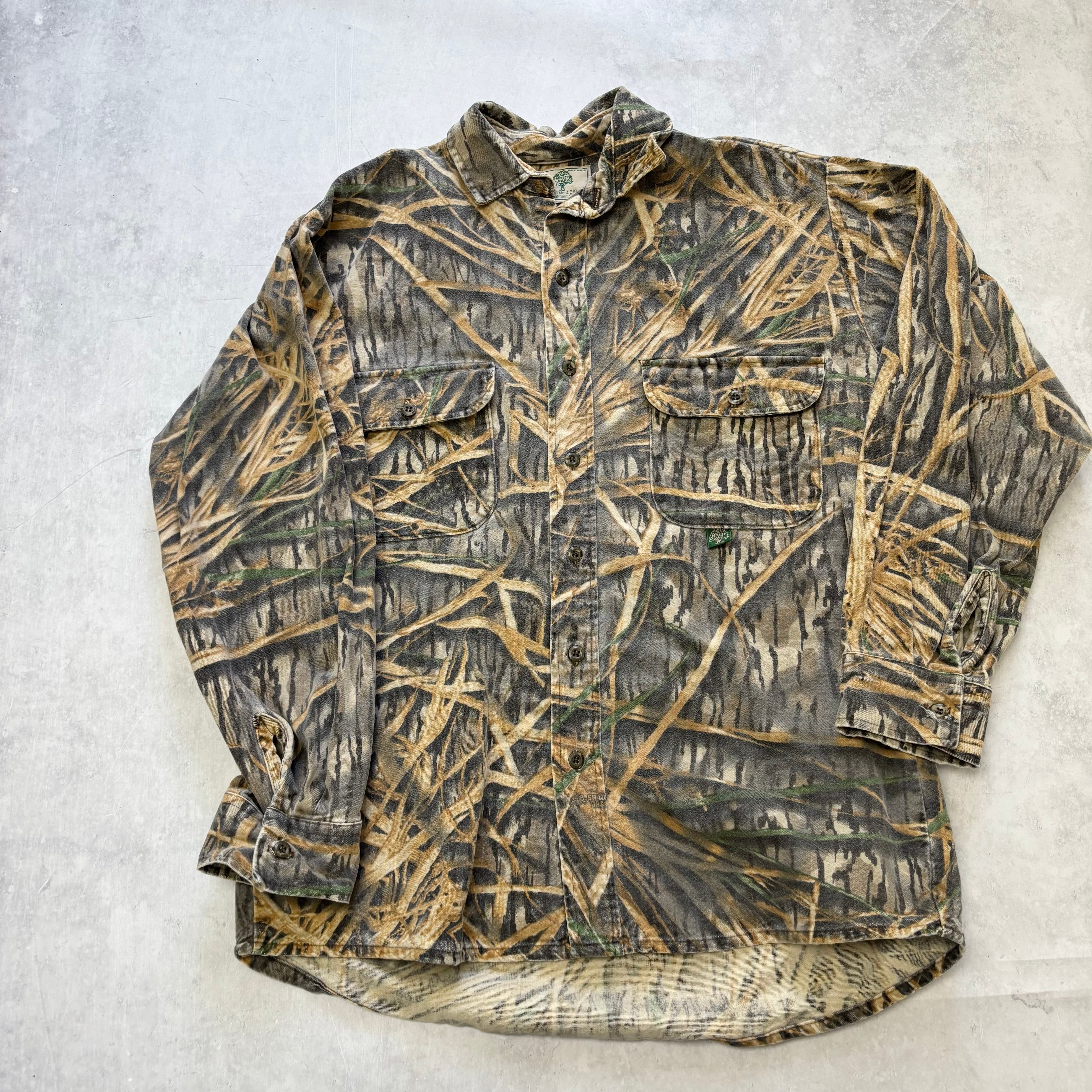 Vintage RealTree Shirt Mens Small Camo Hunting 90s USA Made Mossy Oak