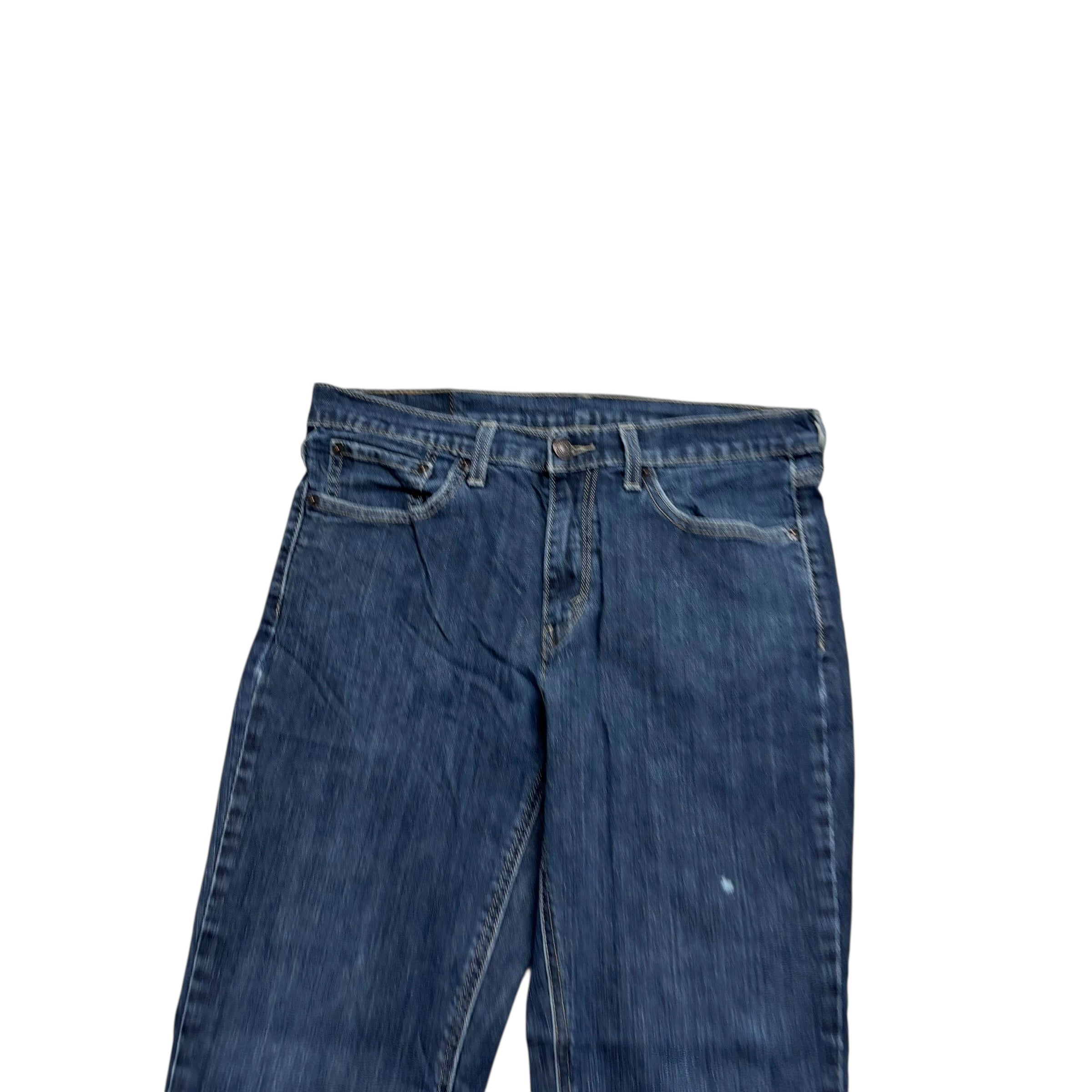 Levis 541 Jeans W32 L29 Mens Dark Blue Athletic Tapered Fit Stretch Denim (F)