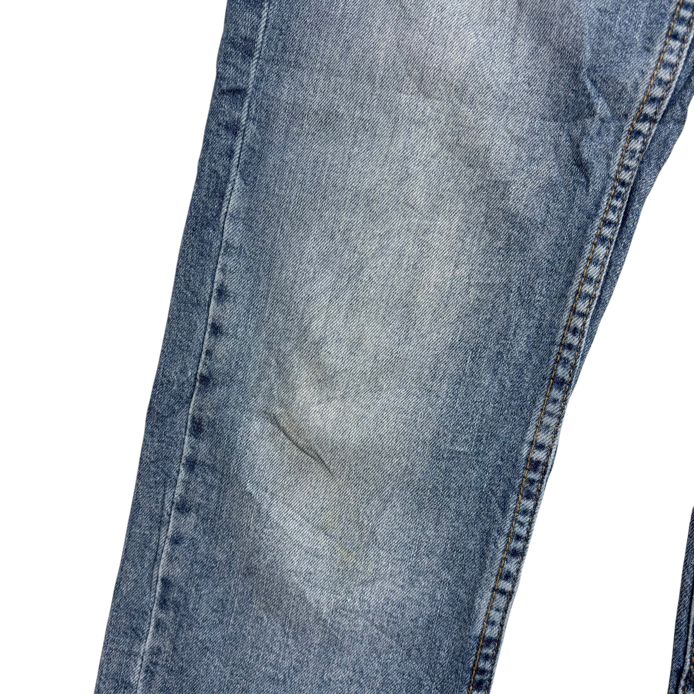 Levis 514 Jeans W28 L30 Mens Light Blue Regular Straight Fit Stretch Denim