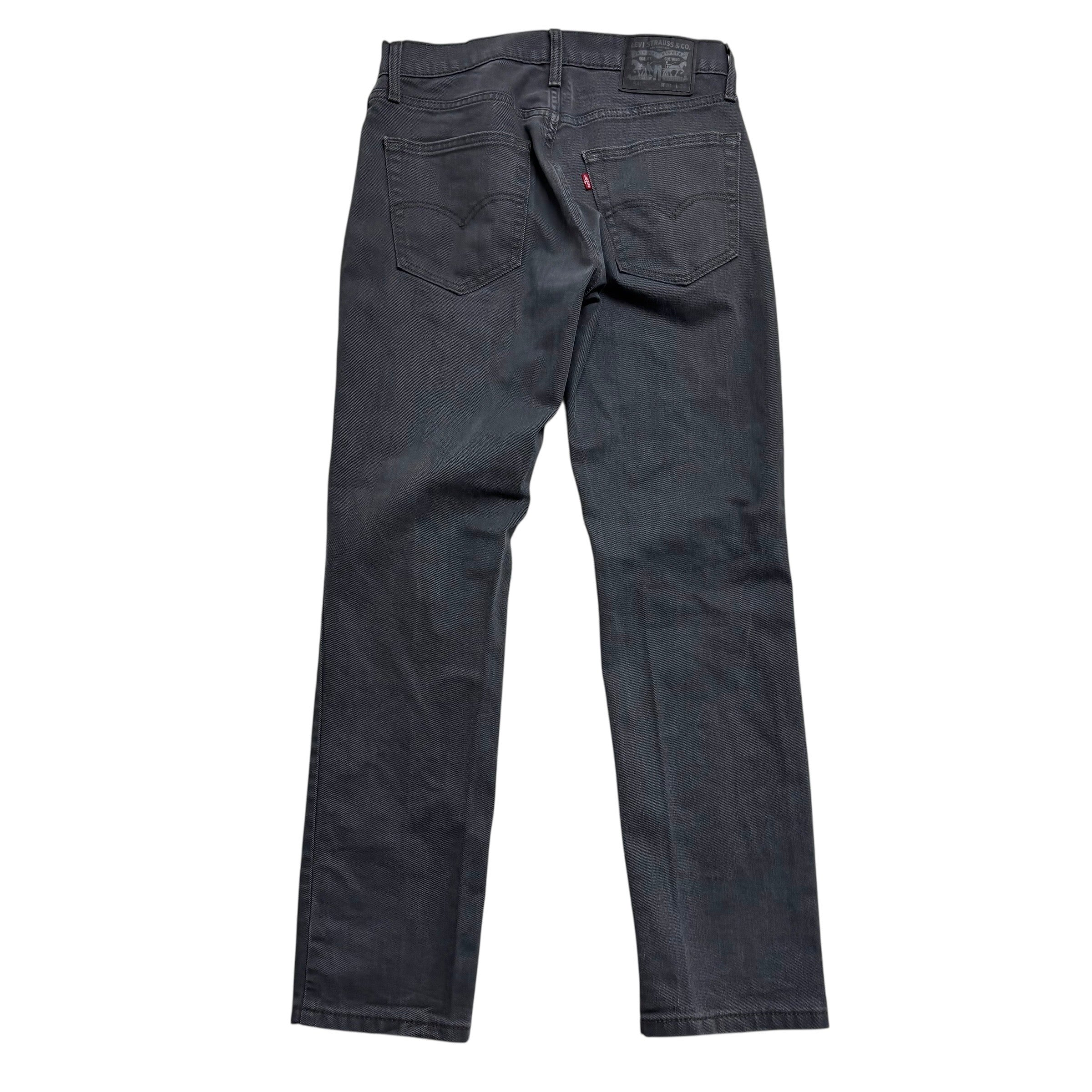 Levis 541 Jeans W31 L31 Mens Grey Athletic Tapered Fit Stretch Denim