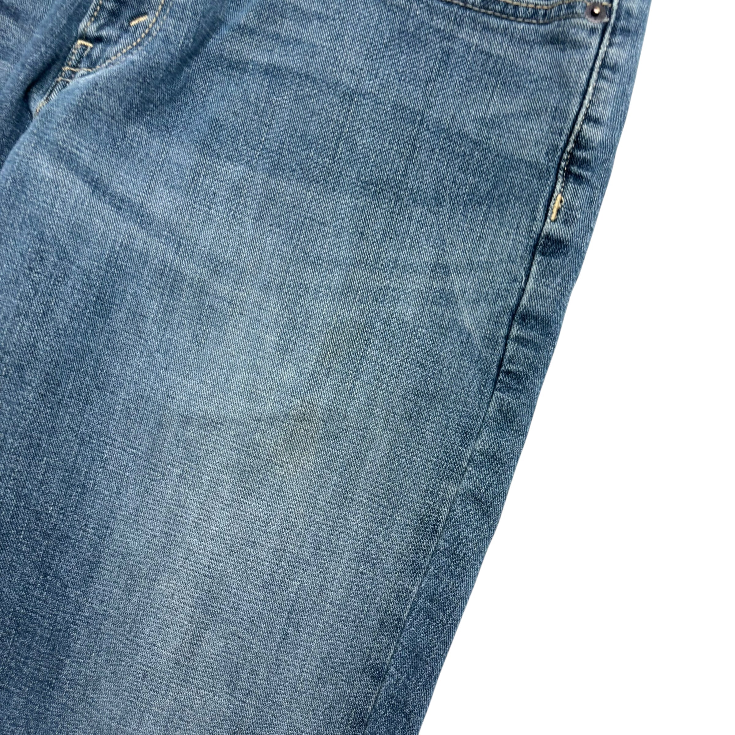 Levis Signature Jeans W33 L30 Mens Dark Blue Relaxed Straight Fit Stretch Denim