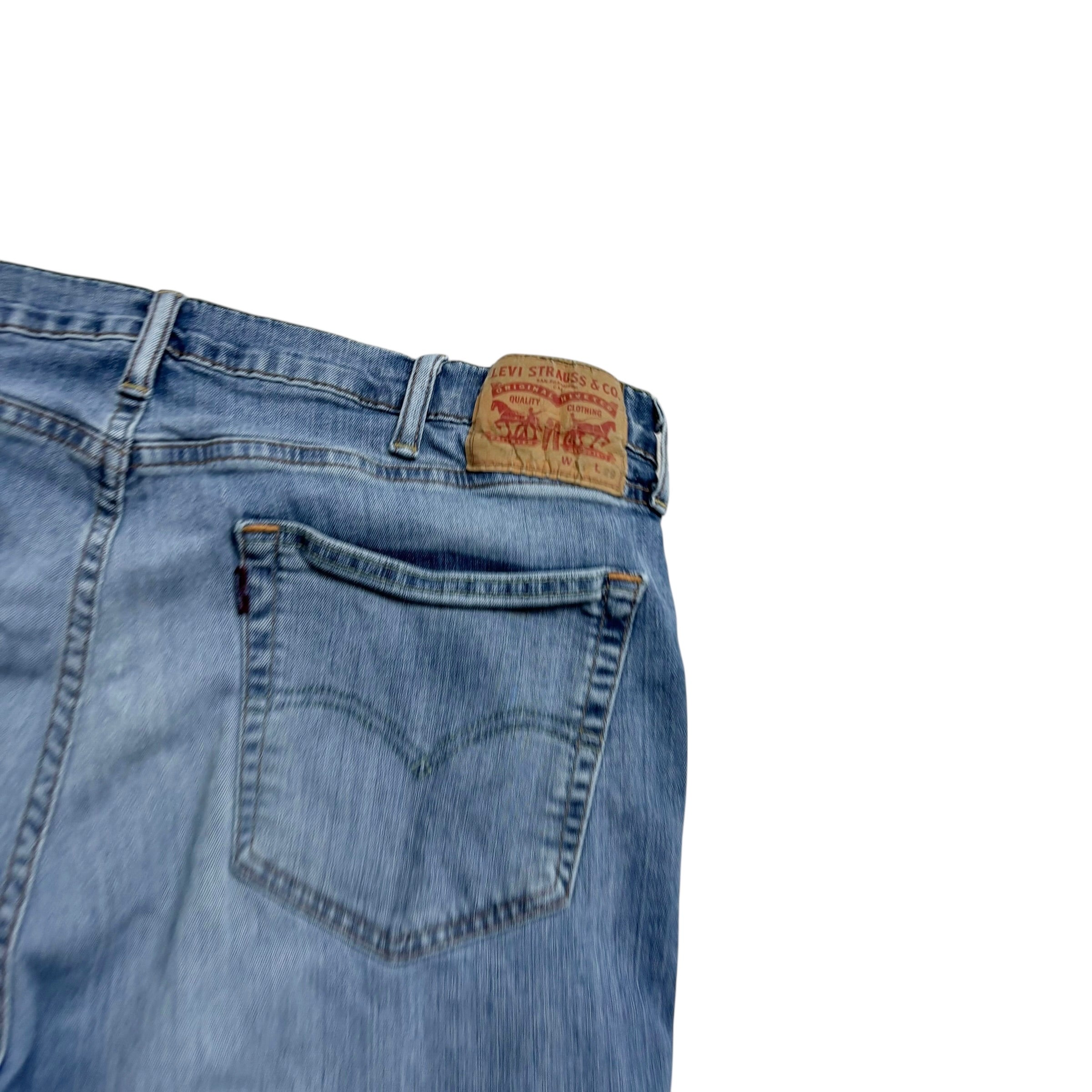 Levis 541 Jeans W38 L29 Mens Light Blue Athletic Tapered Fit Stretch Denim