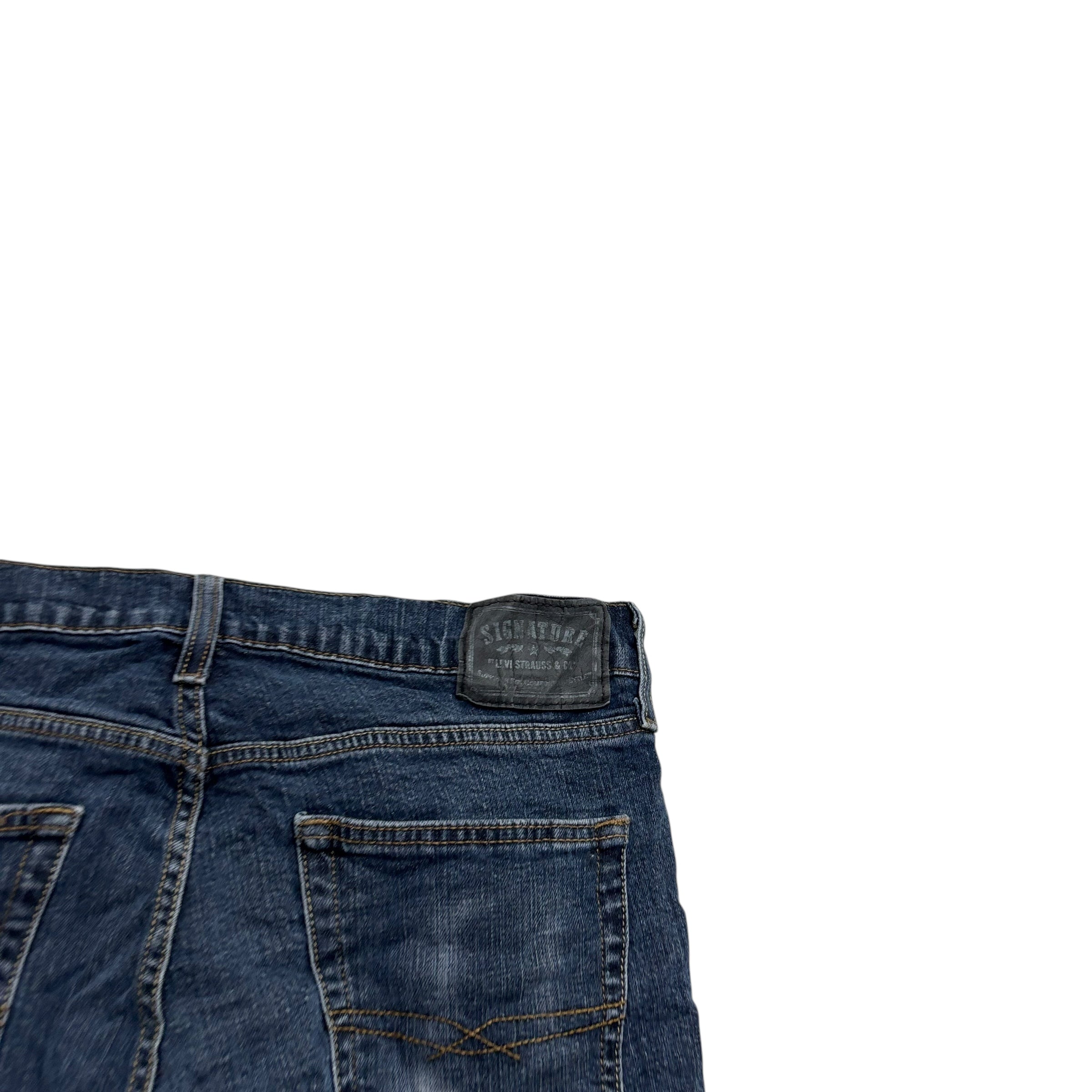 Levis Signature Jeans W34 L32 Mens Dark Blue Skinny Fit Stretch Vintage