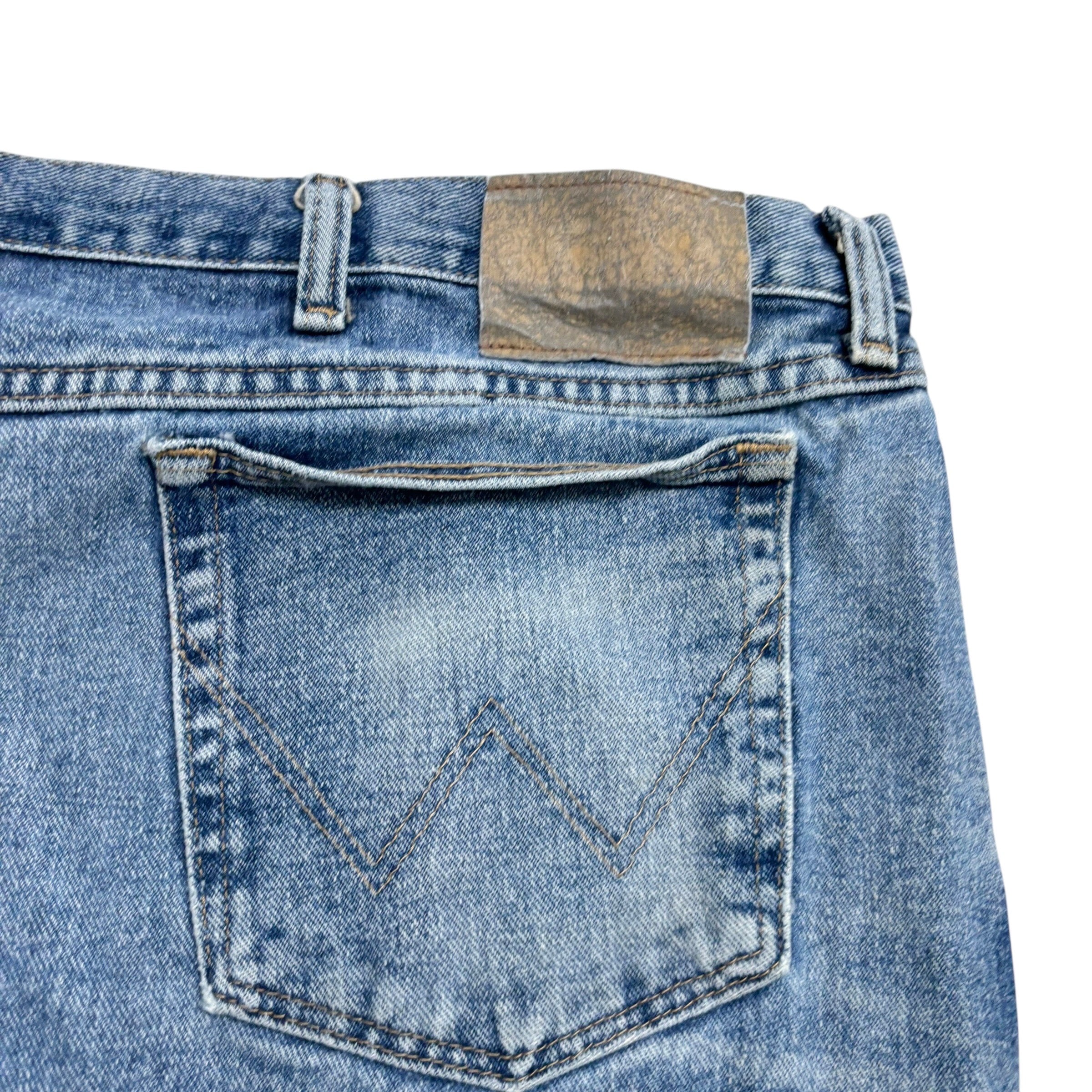 Lee Jeans W52 L27 Mens Mid Blue Relaxed Straight Fit Baggy Denim