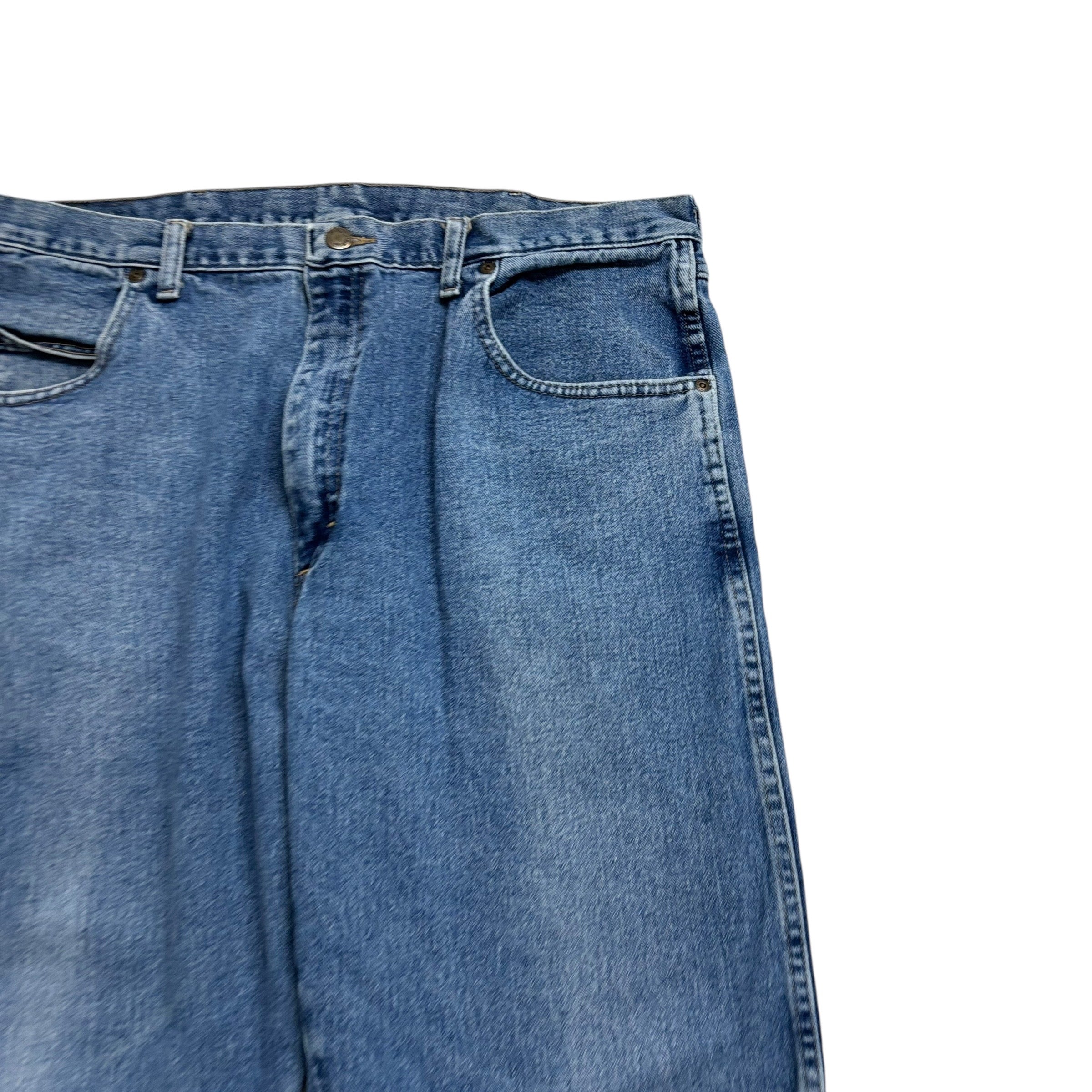 Wrangler Jeans W38 L30 Mens Mid Blue Regular Straight Fit Vintage Denim