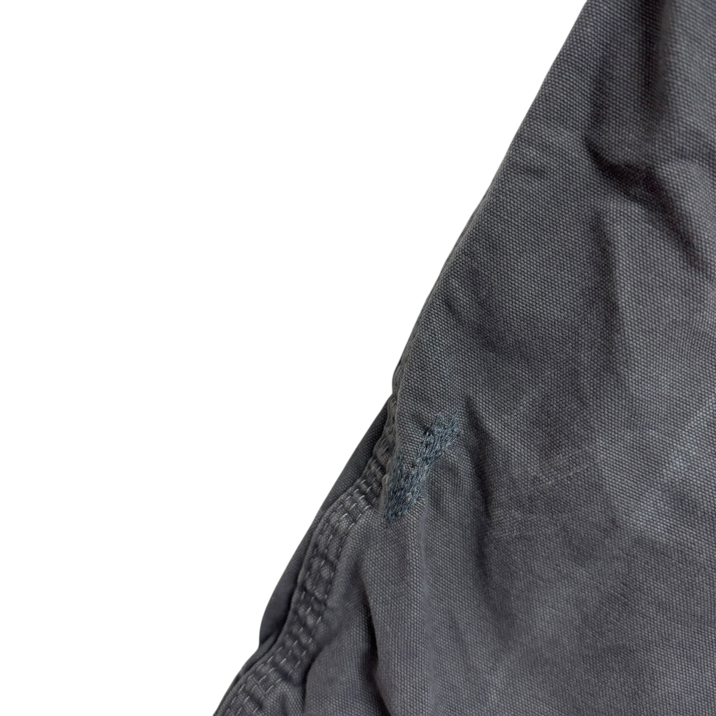 Wrangler Baggy Jorts W44 Mens Grey Canvas Shorts Relaxed Fit Carpenter