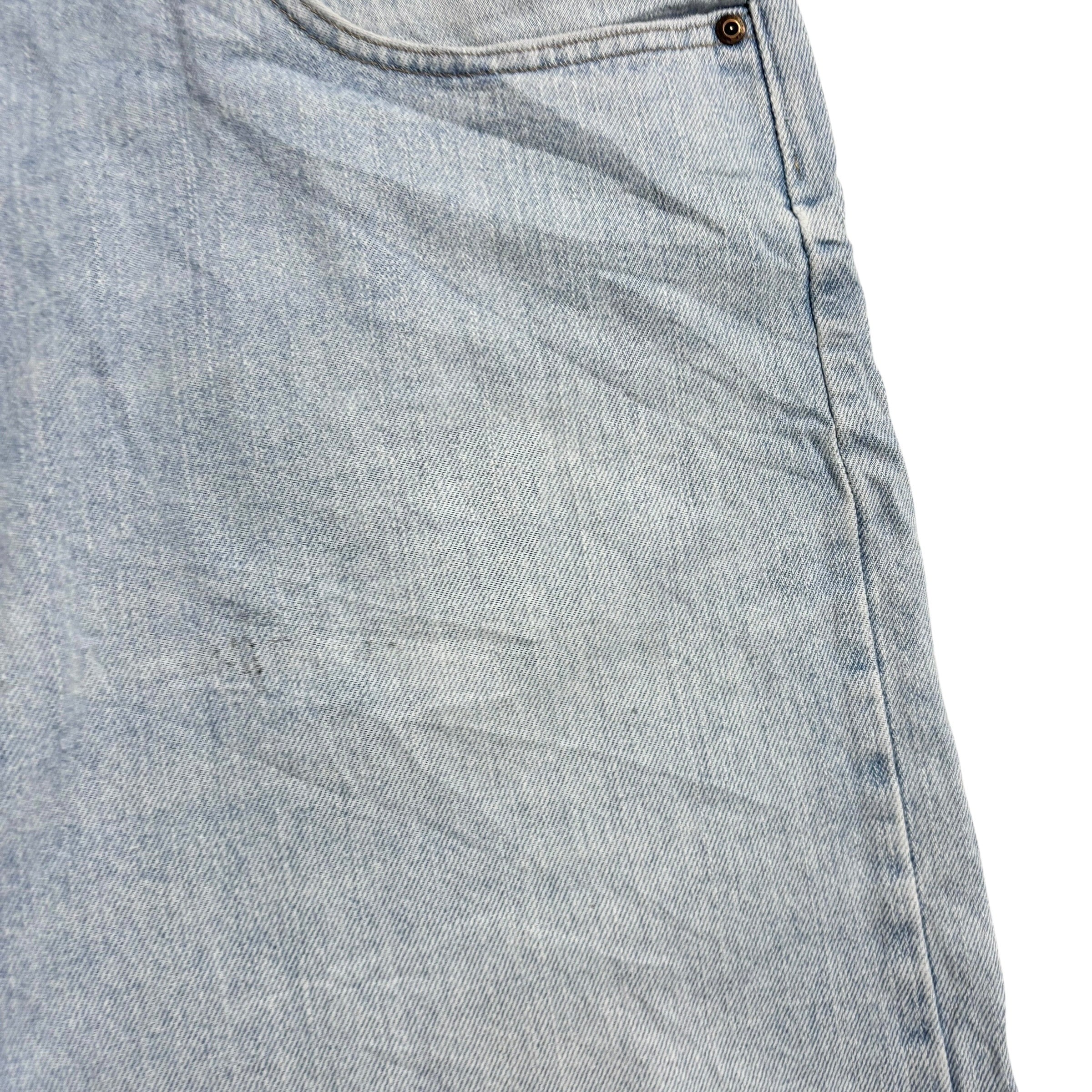 Wrangler Baggy Jorts W42 Mens Denim Shorts Light Blue Relaxed Fit