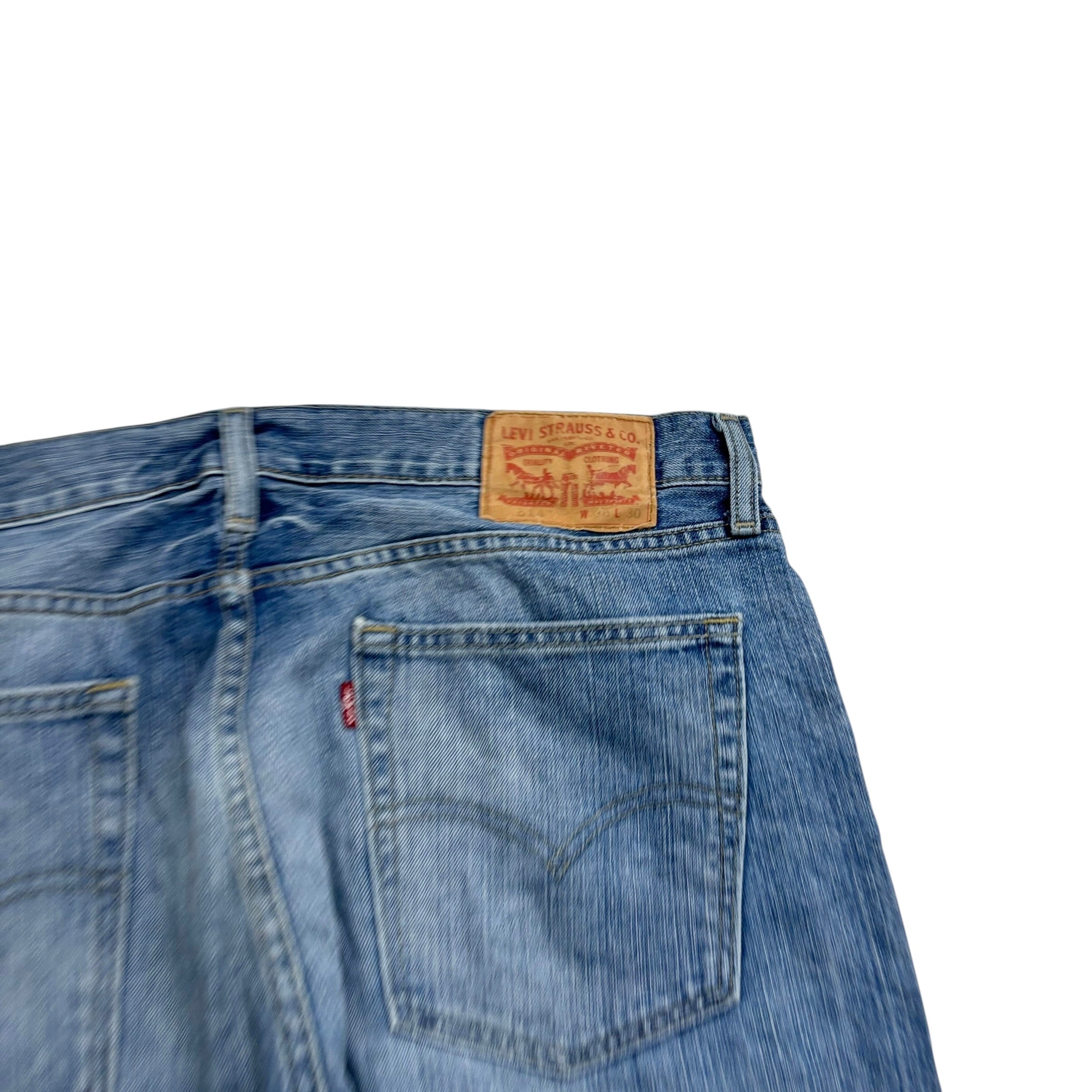 Levis 514 Jeans W36 L30 Mens Mid Blue Baggy Relaxed Straight Fit Denim