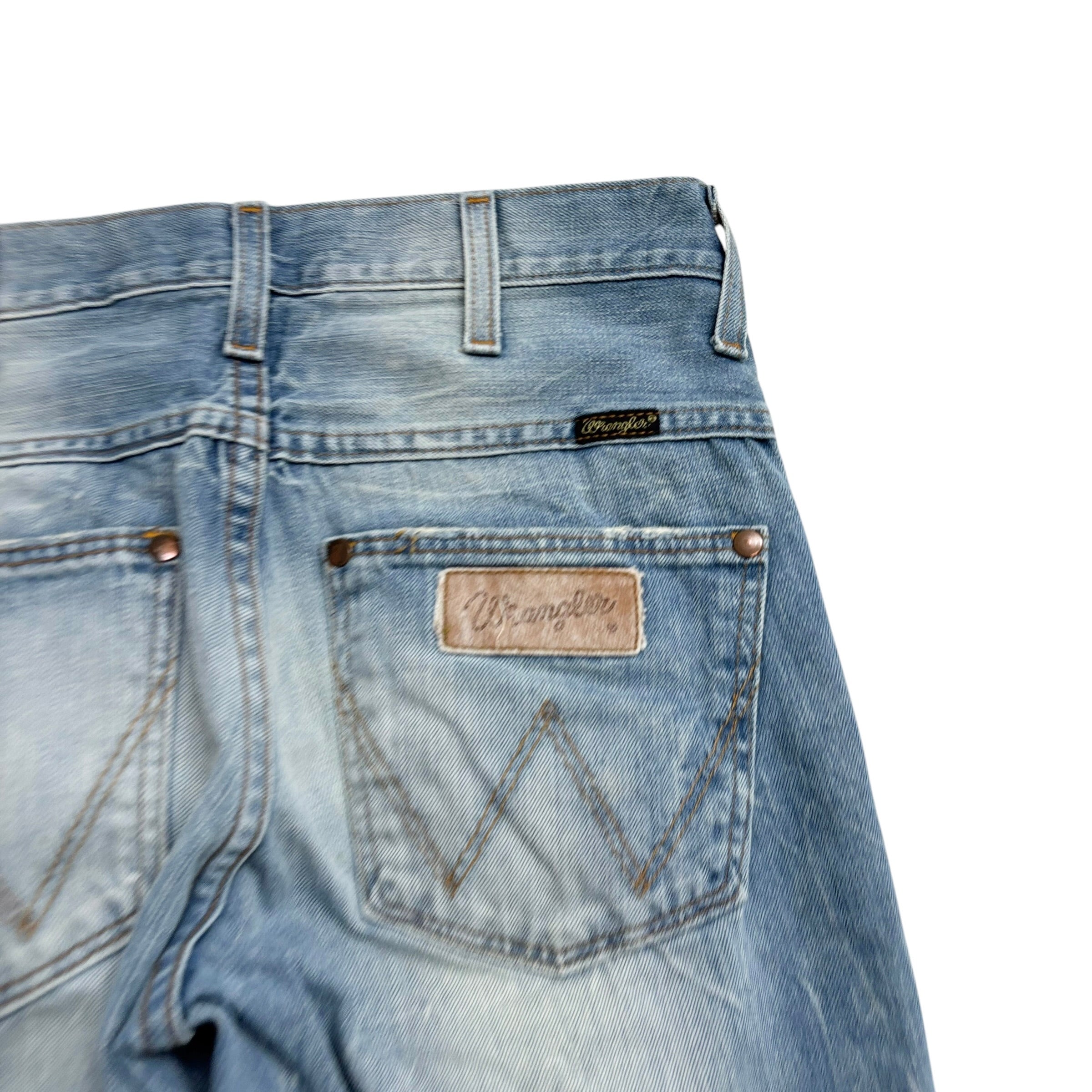 Wrangler Rockville Jeans W29 L33 Mens Light Blue Regular Straight Fit Denim (F)