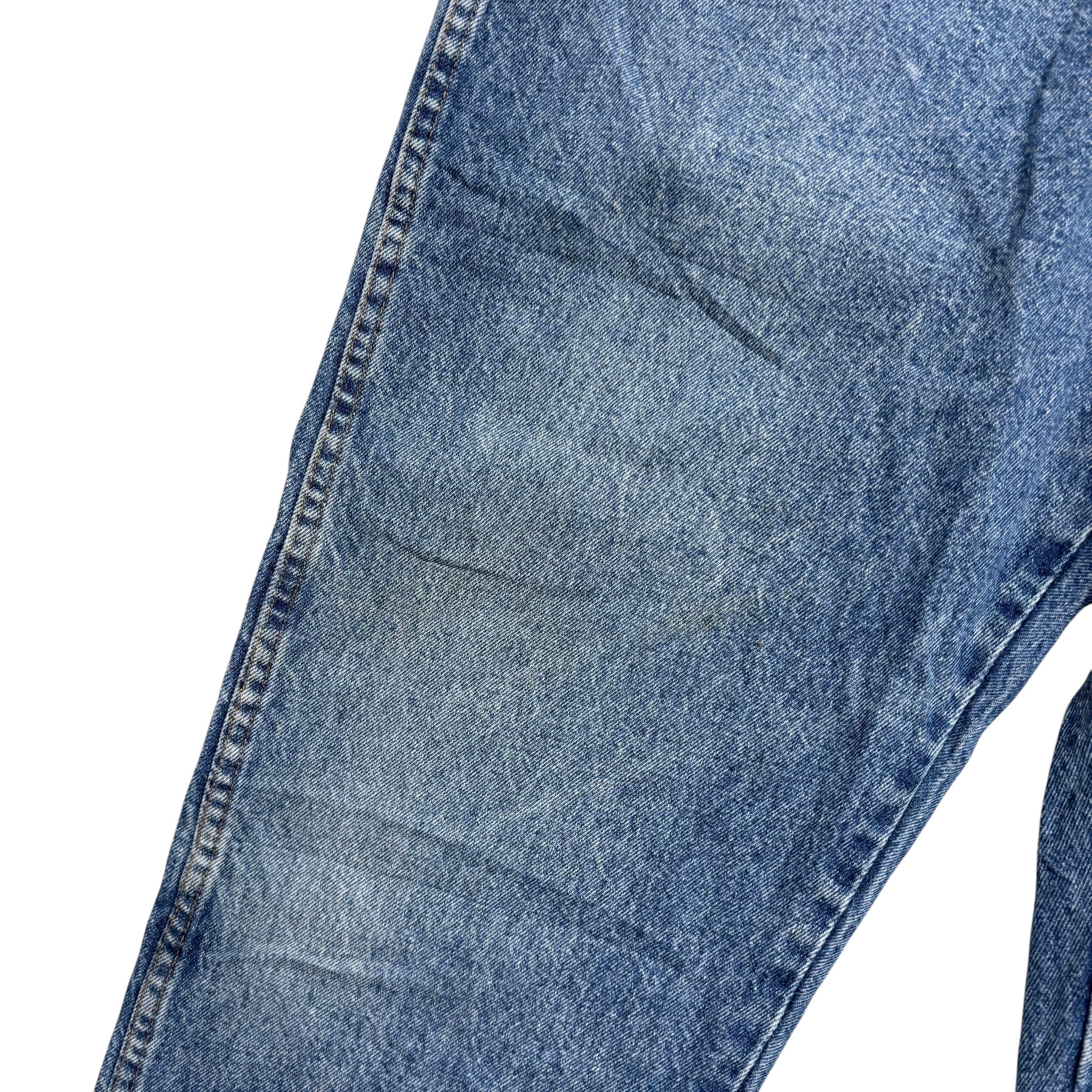 Wrangler Jeans W44 L32 Mens Mid Blue Regular Straight Fit Vintage Denim