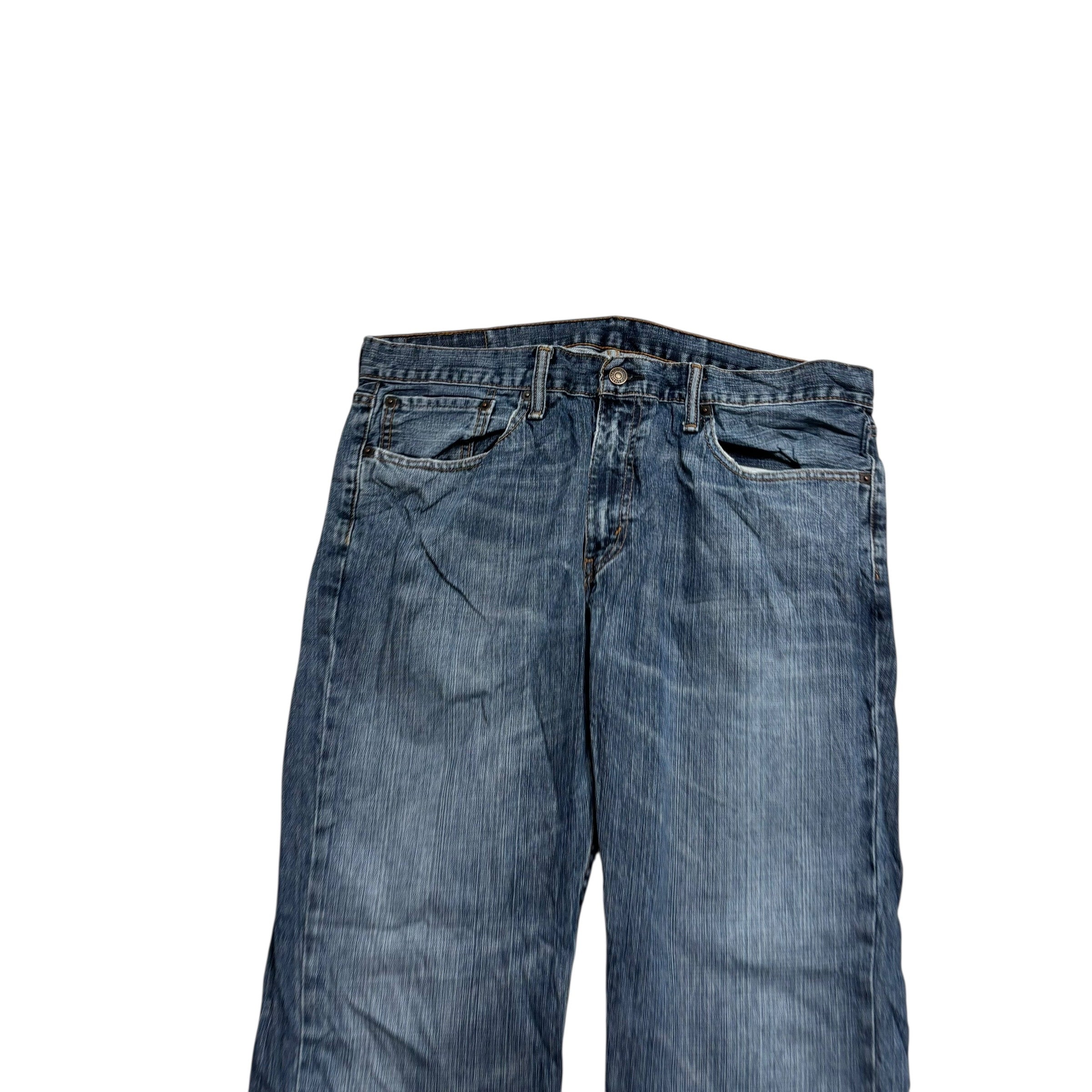 Levis 559 Jeans W36 L32 Mens Mid Blue Baggy Relaxed Straight Fit Denim