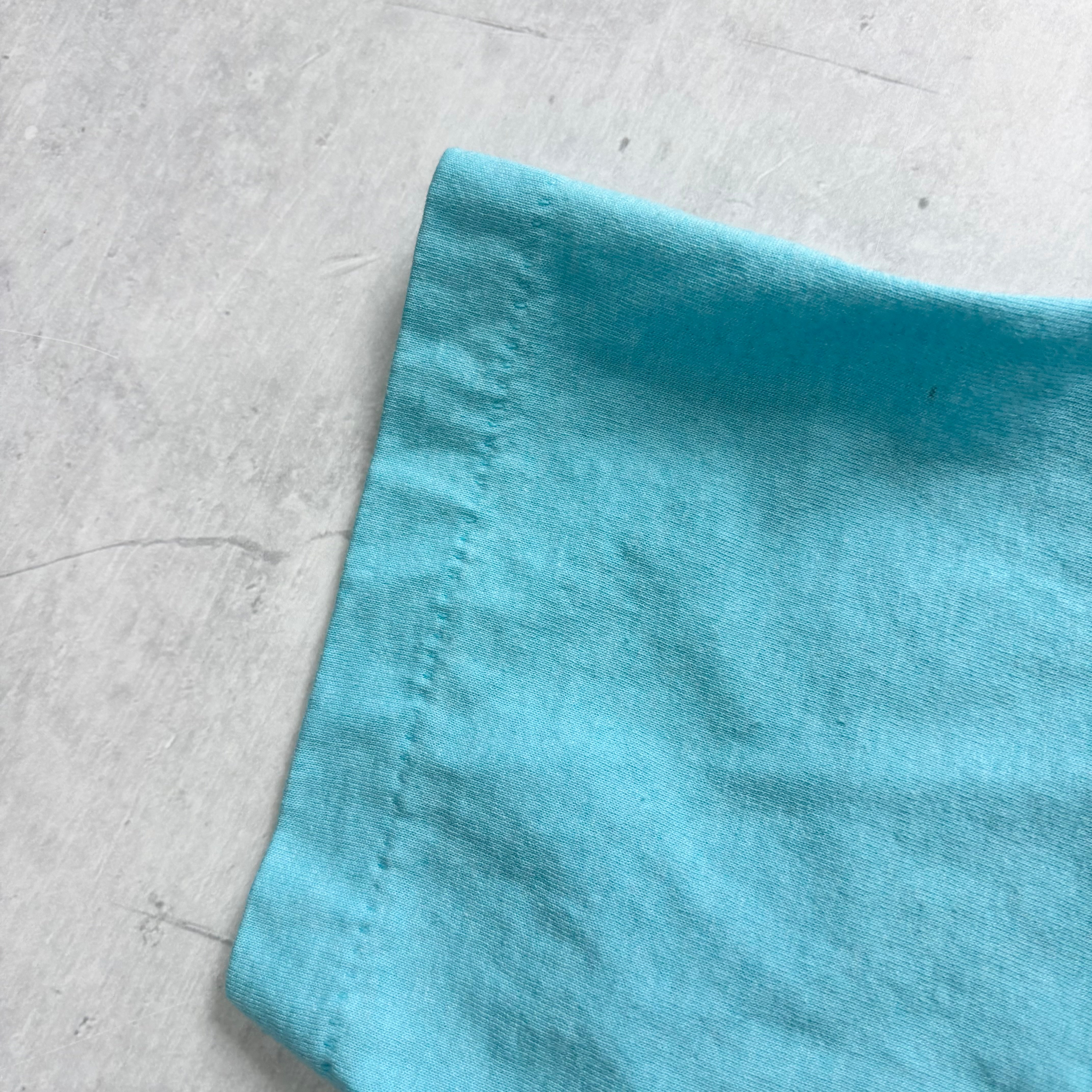 Vintage T Shirt Mens Medium Blue Single Stitch Graphic Print 90s