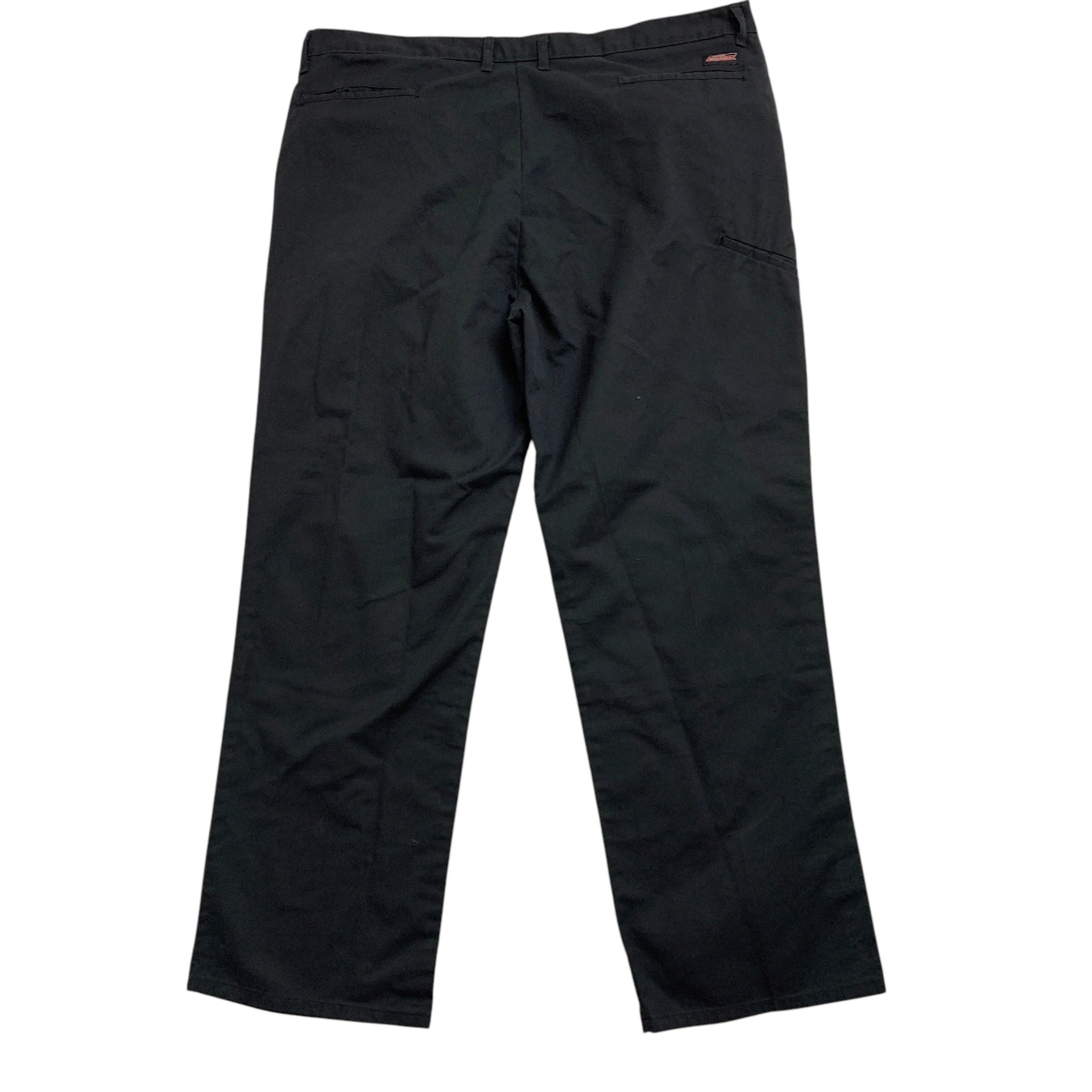 Dickies Double Knee Trousers W42 L32 Mens Black Pants Baggy Relaxed Fit Workwear