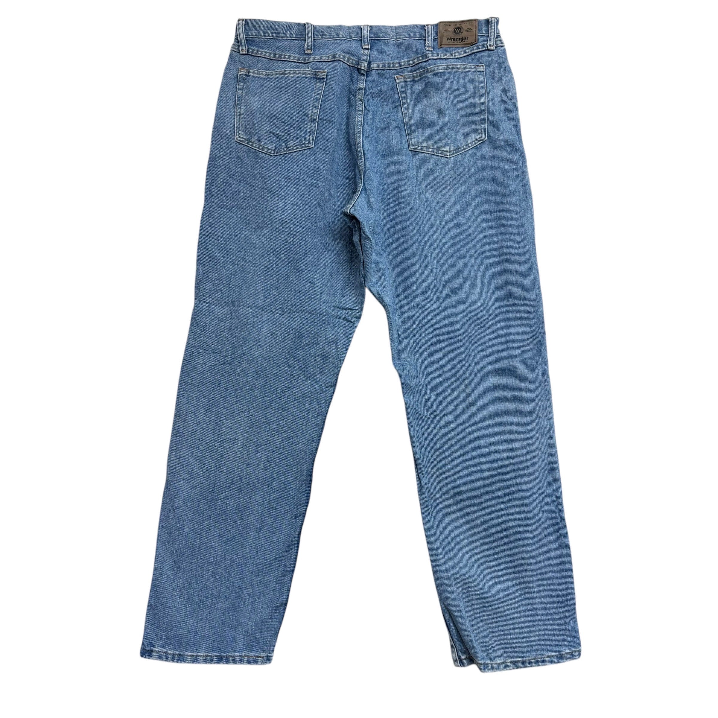 Wrangler Jeans W40 L32 Mens Light Blue Baggy Relaxed Straight Fit Denim (E)