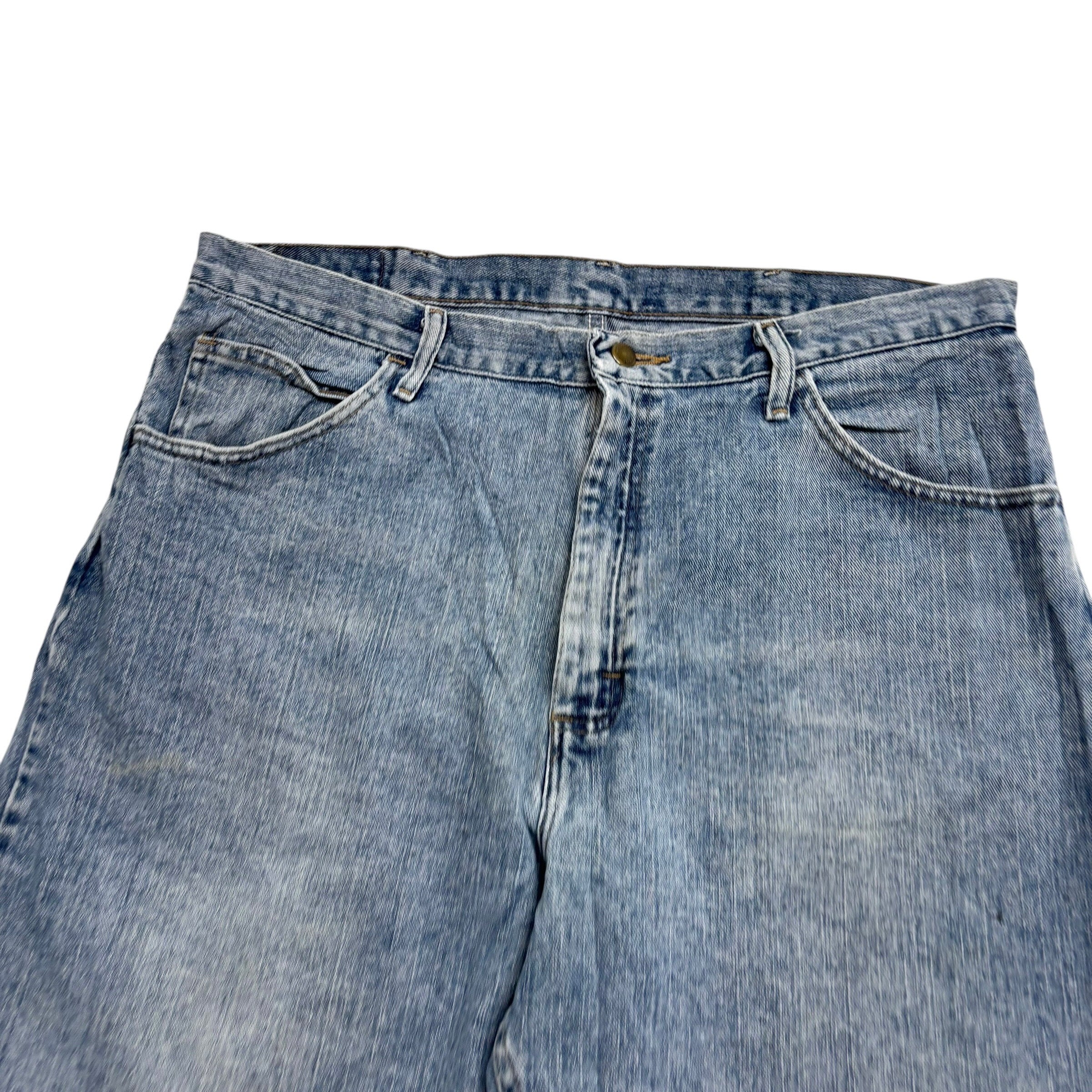 Wrangler Baggy Jorts W38 Mens Denim Shorts Light Blue Relaxed Fit