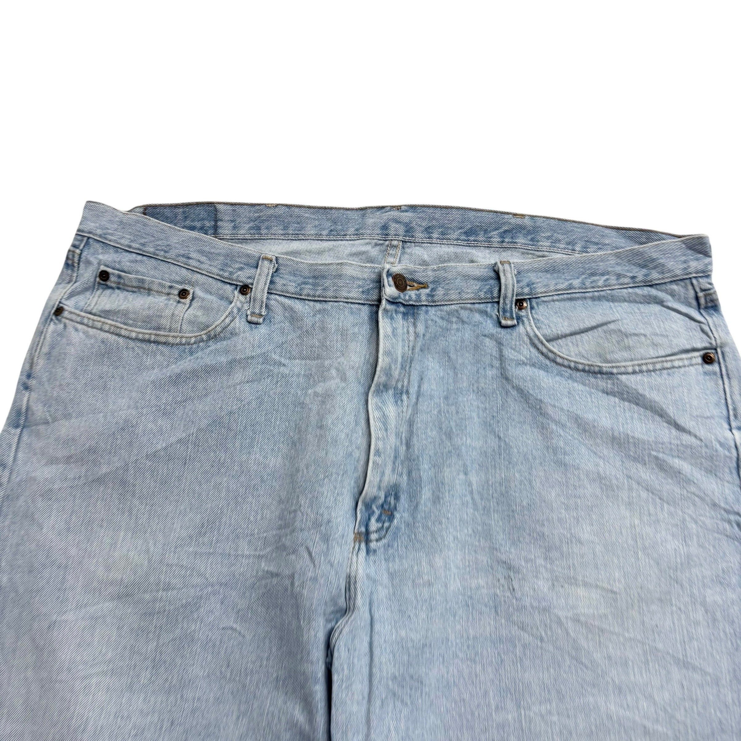 Wrangler Baggy Jorts W42 Mens Denim Shorts Light Blue Relaxed Fit