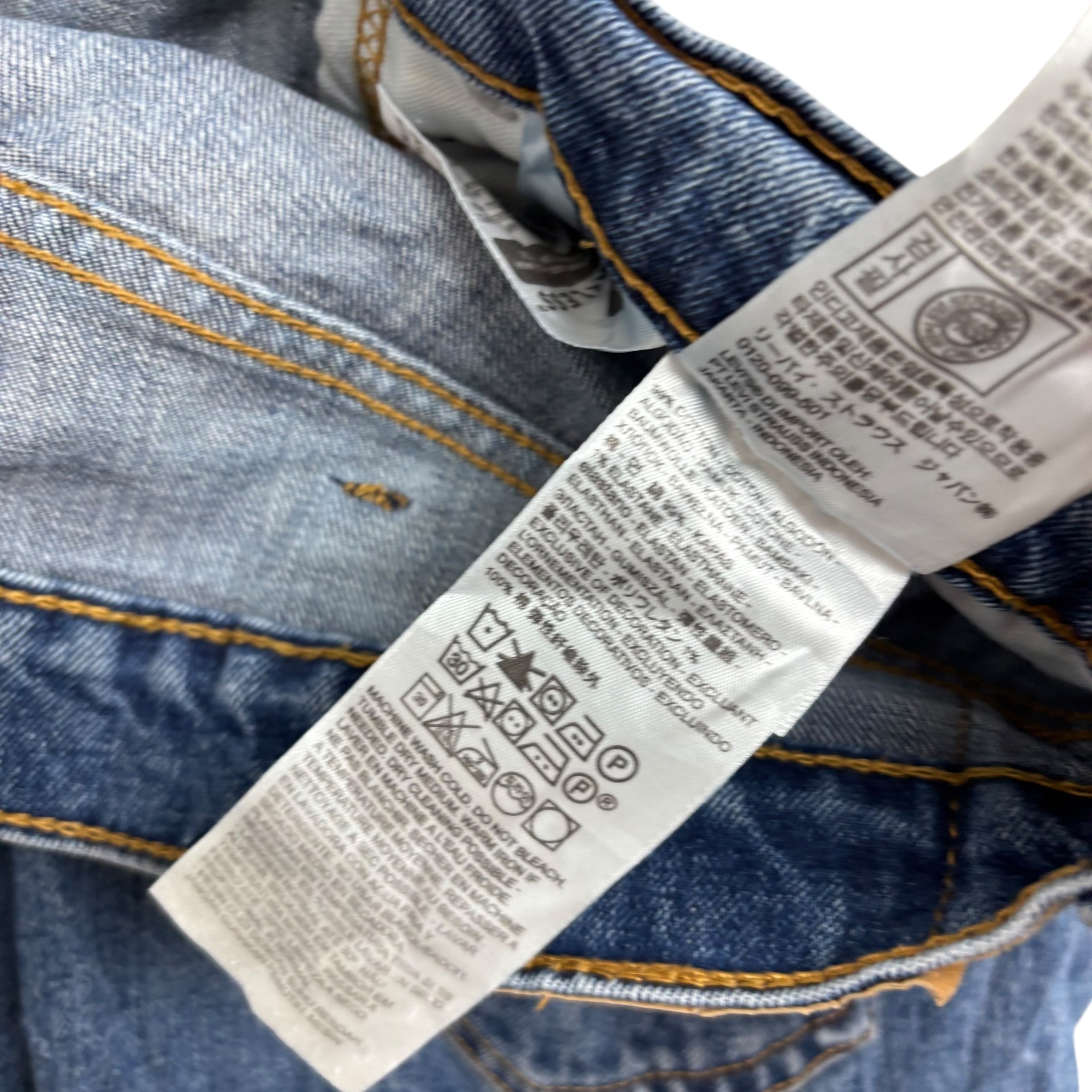 Levis 541 Jeans W38 L32 Mens Mid Blue Athletic Tapered Fit Stretch Denim