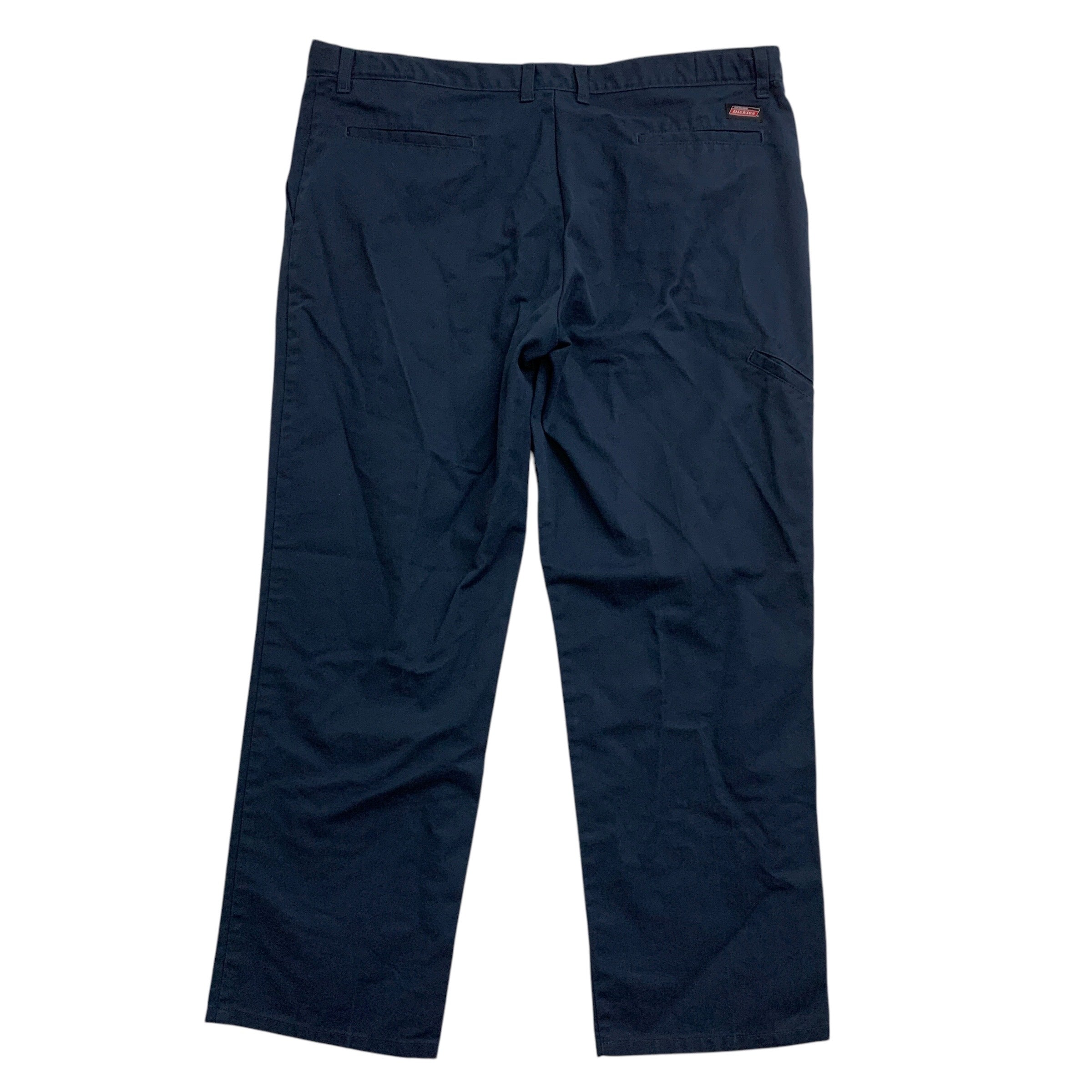 Dickies Trousers W40 L30 Mens Navy Blue Pants Regular Straight Fit (E)